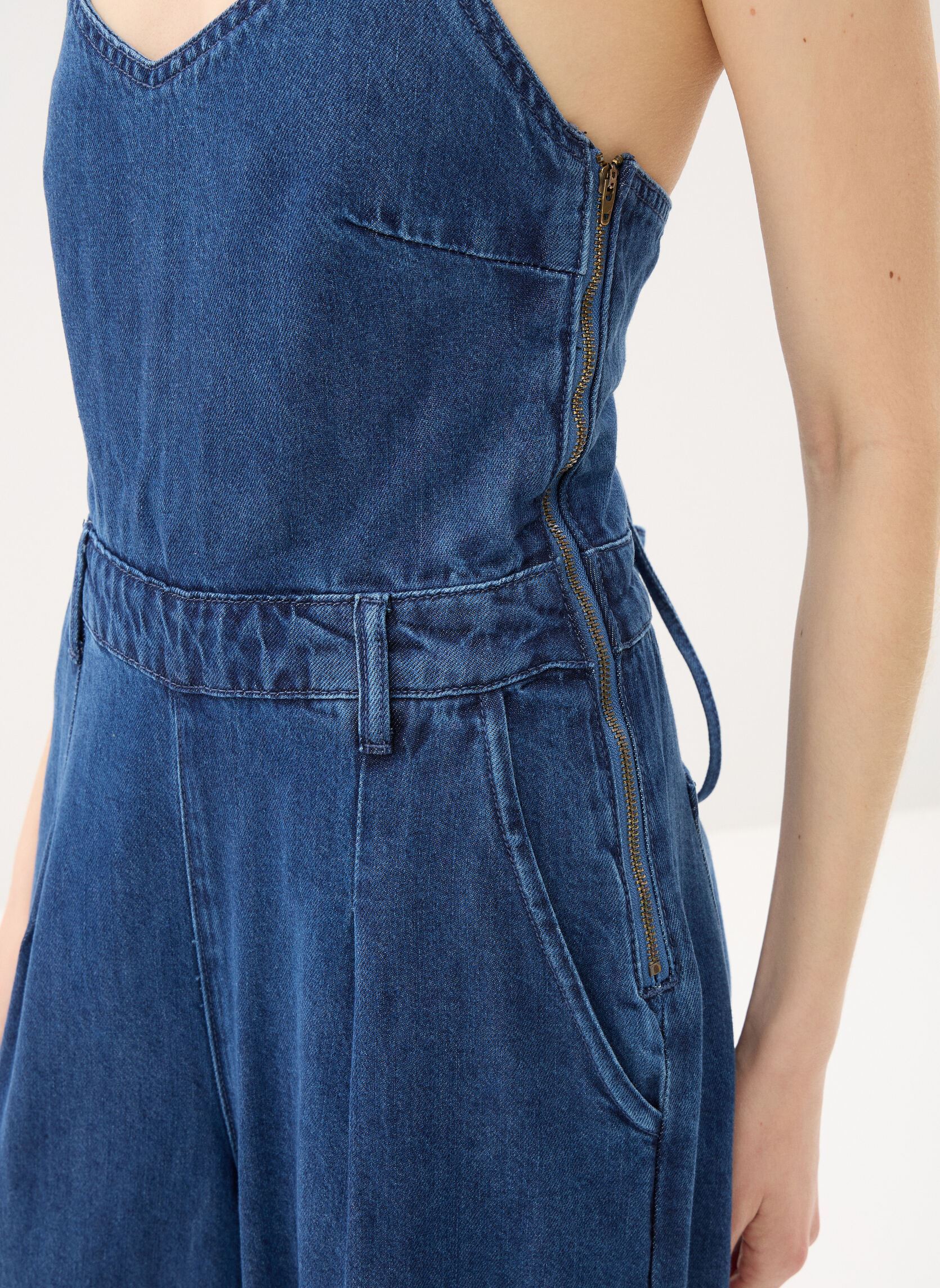 Jumpsuits / Overalls Ladies Woven Jumpsuit E1105AEP damen blau Molly Bracken Jumpsuits / Overalls Ladies Woven Jumpsuit E1105AEP damen blau DENIM BLUE