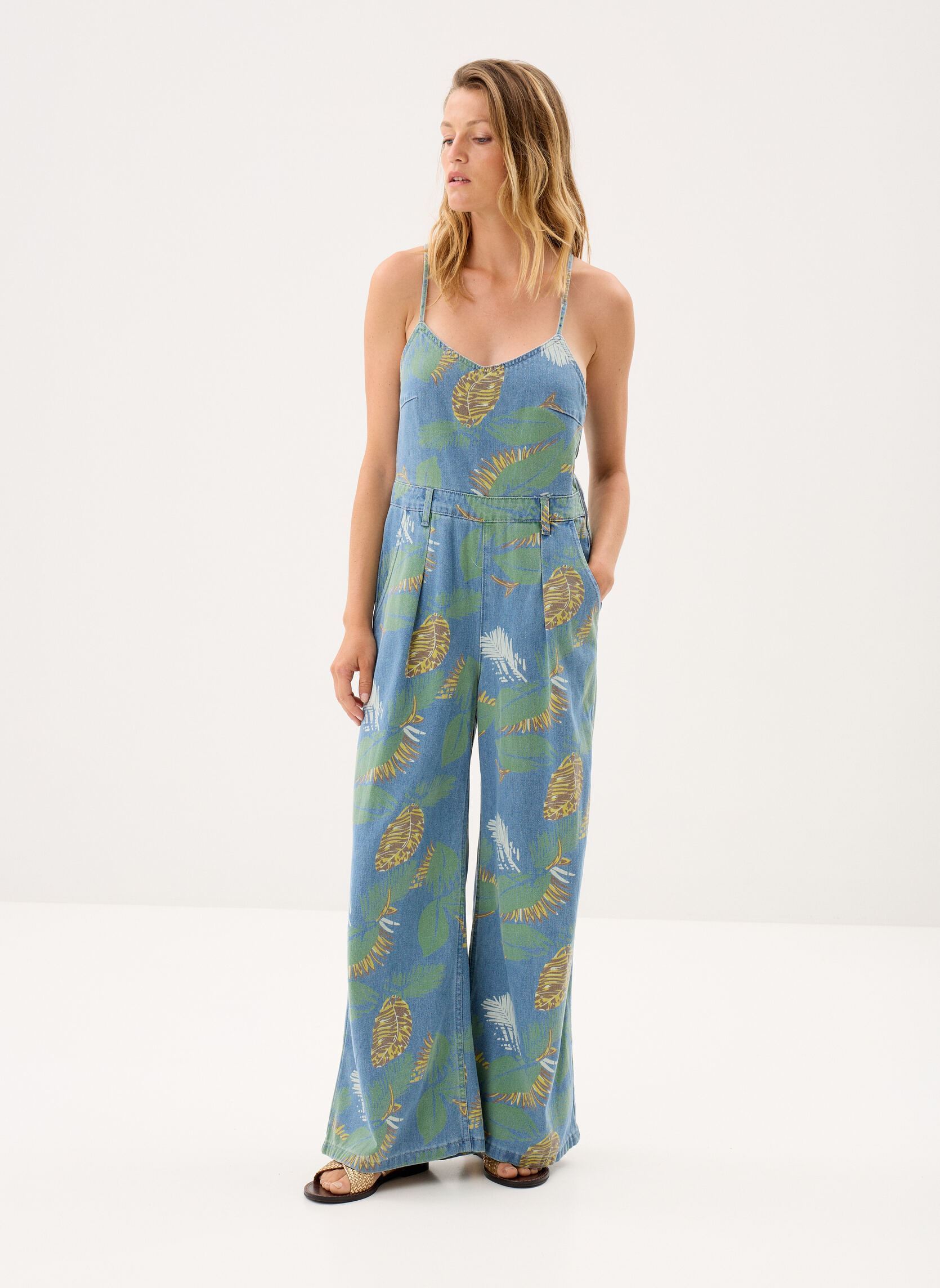 Combinaisons Ladies Woven Jumpsuit E1105BEE femme bleu Molly Bracken Combinaisons Ladies Woven Jumpsuit E1105BEE femme bleu LIGHT DENIM