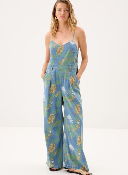 Molly Bracken Jumpsuits / Overalls Ladies Woven Jumpsuit E1105BEE damen blau