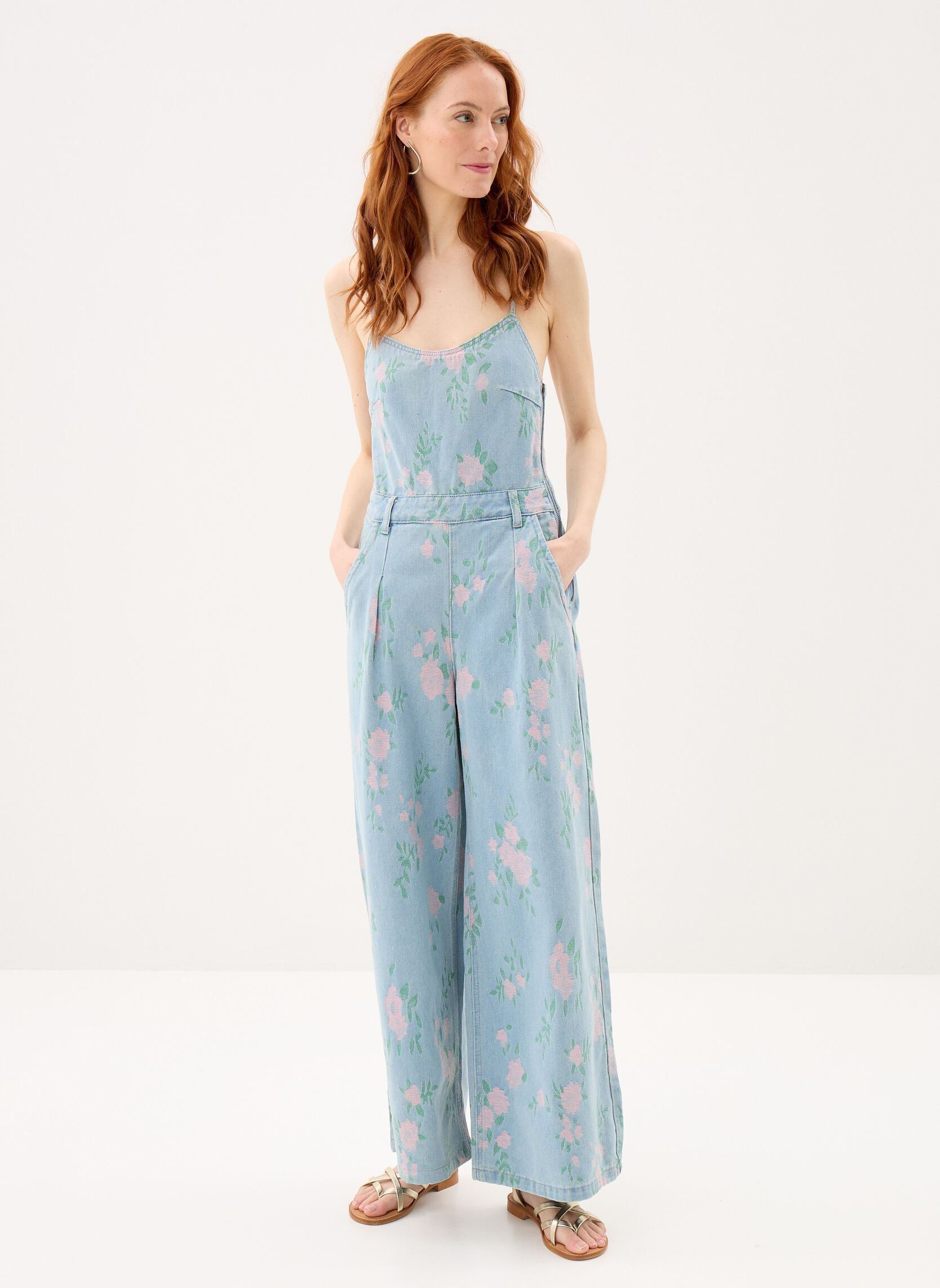 Jumpsuits / Overalls Ladies Woven Jumpsuit E1105CEP damen blau Molly Bracken Jumpsuits / Overalls Ladies Woven Jumpsuit E1105CEP damen blau LIGHT DENIM
