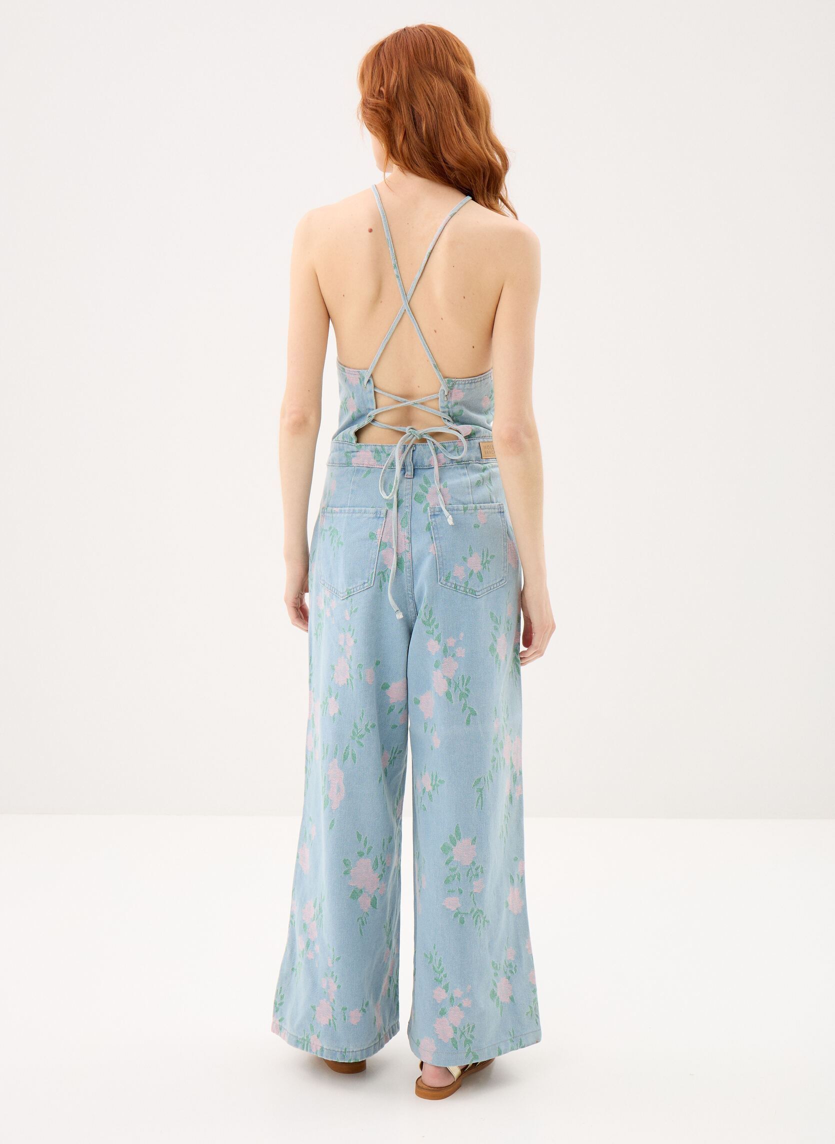 Jumpsuits / Overalls Ladies Woven Jumpsuit E1105CEP damen blau Molly Bracken Jumpsuits / Overalls Ladies Woven Jumpsuit E1105CEP damen blau LIGHT DENIM