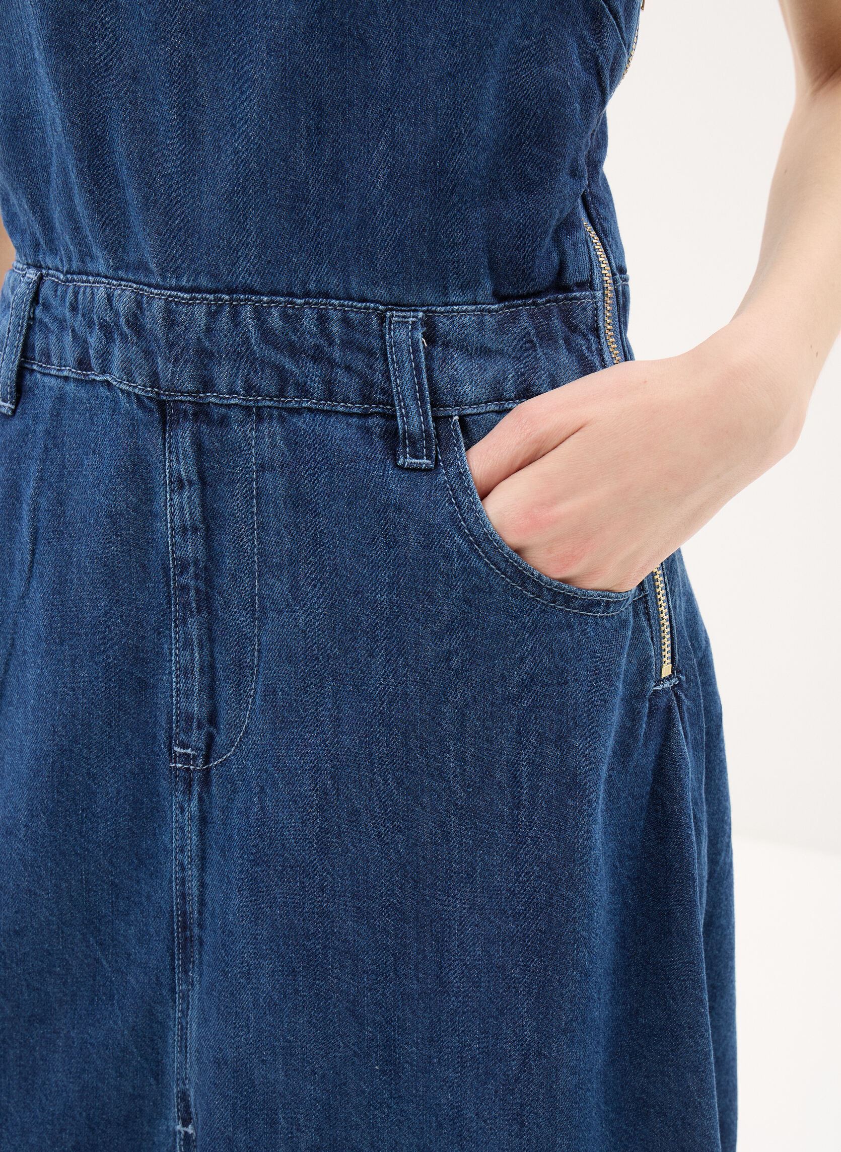 Robes longues Ladies Woven Dress E1707BEP femme bleu Molly Bracken Robes longues Ladies Woven Dress E1707BEP femme bleu DENIM BLUE