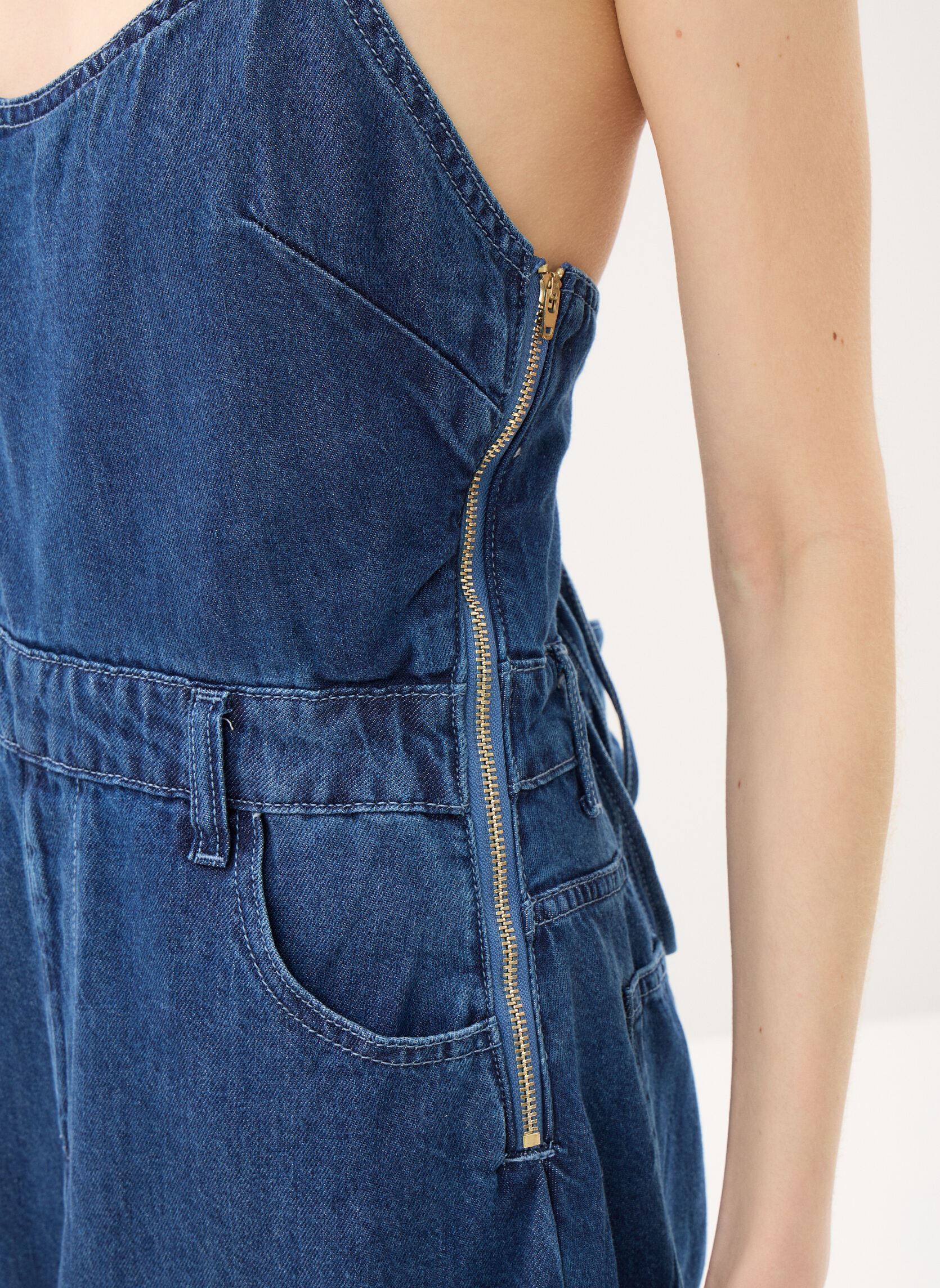 Robes longues Ladies Woven Dress E1707BEP femme bleu Molly Bracken Robes longues Ladies Woven Dress E1707BEP femme bleu DENIM BLUE