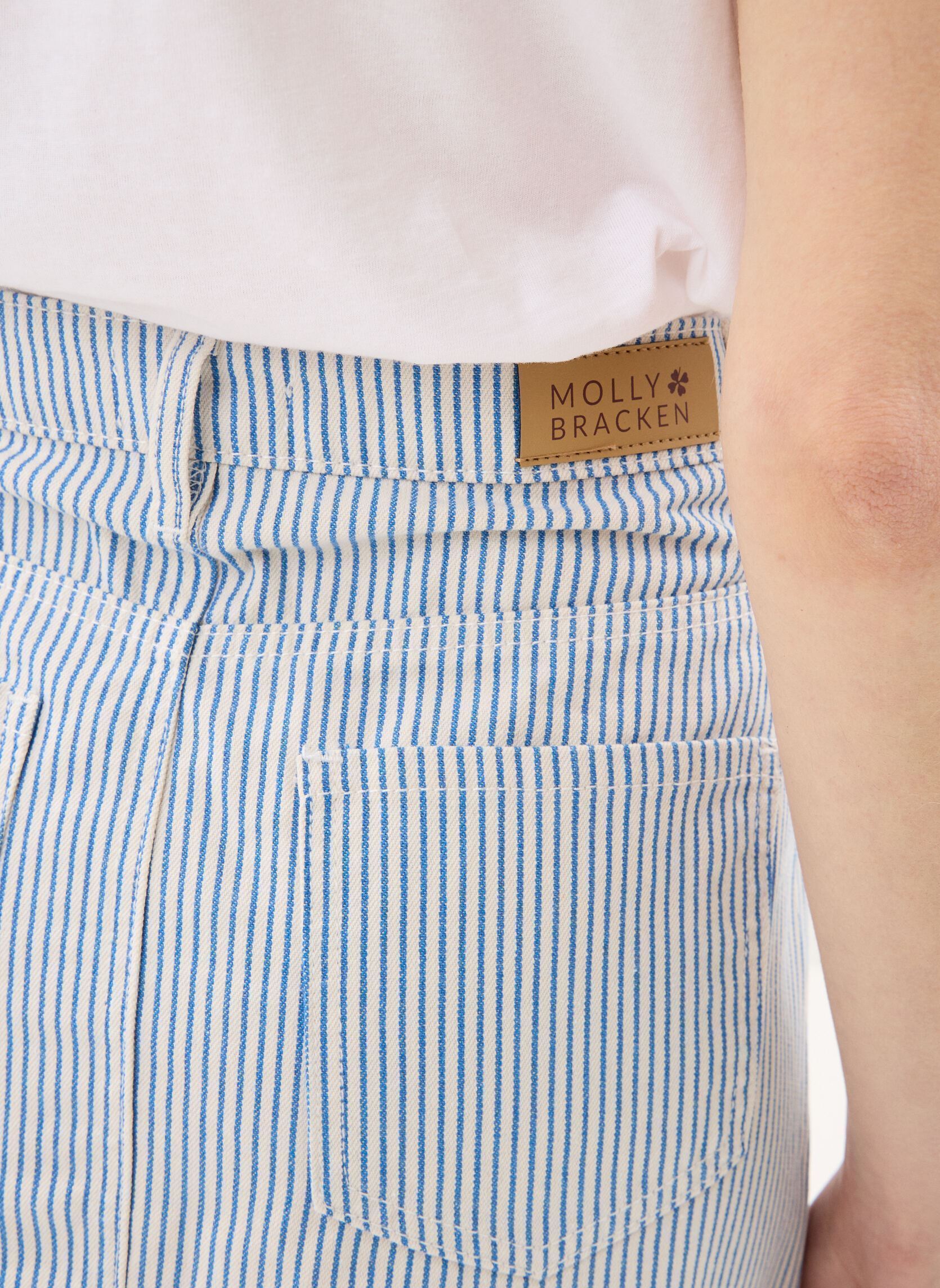Kurze Röcke Ladies Woven Skirt E1714EP damen blau Molly Bracken Kurze Röcke Ladies Woven Skirt E1714EP damen blau LIGHT BLUE