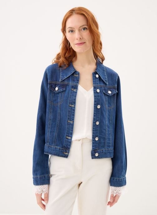 Molly Bracken Vestes en jean Ladies Woven Jacket E1776EP femme bleu
