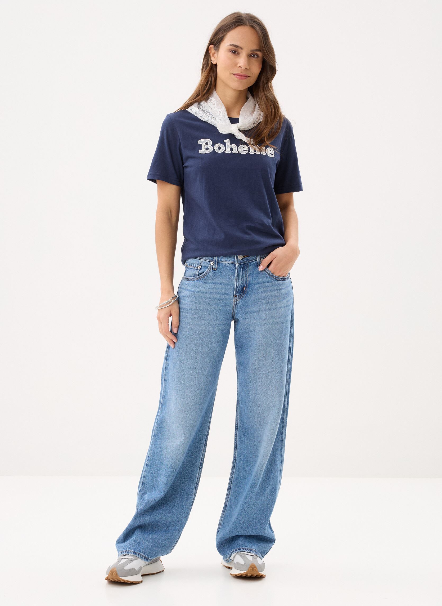 Kurzarm-T-Shirts Ladies Knitted Tee E1786EP damen blau Molly Bracken Kurzarm-T-Shirts Ladies Knitted Tee E1786EP damen blau NAVY BLUE