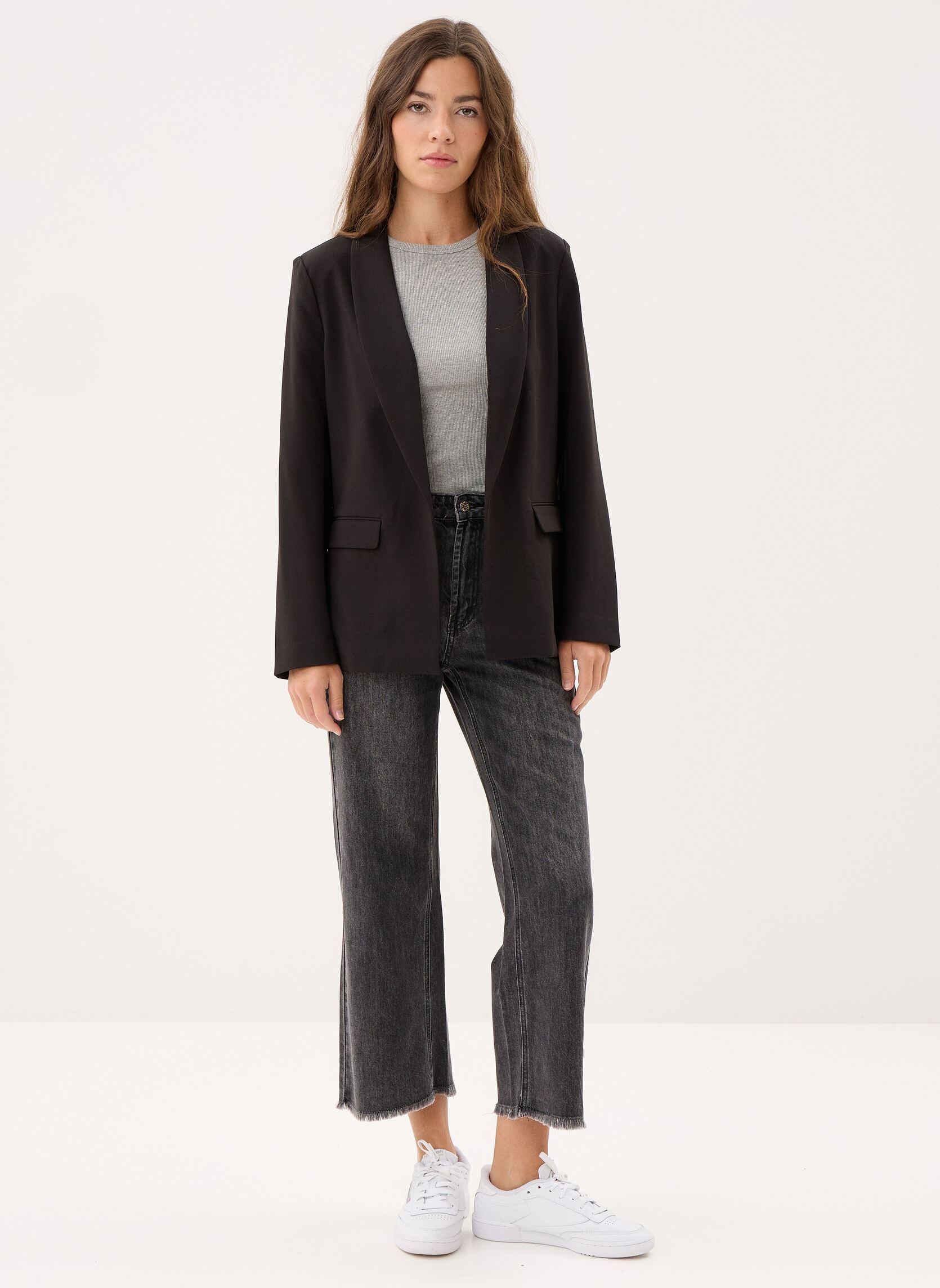 Straight Fit Jeans Ladies Woven Pants E1793EP damen schwarz Molly Bracken Straight Fit Jeans Ladies Woven Pants E1793EP damen schwarz BLACK DENIM