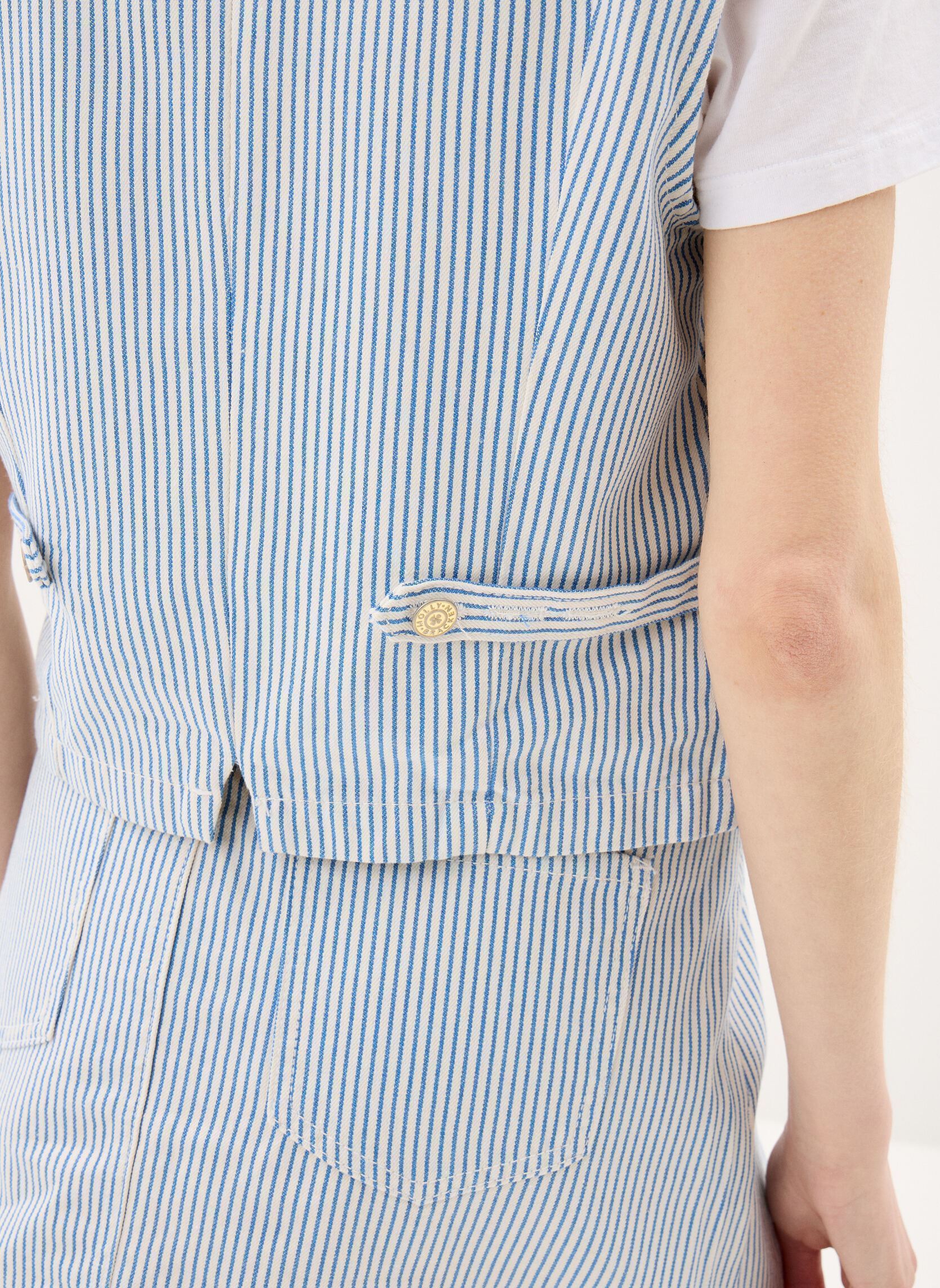 Westen Ladies Woven Sleeveless Jacket EF1643EP damen blau Molly Bracken Westen Ladies Woven Sleeveless Jacket EF1643EP damen blau LIGHT BLUE