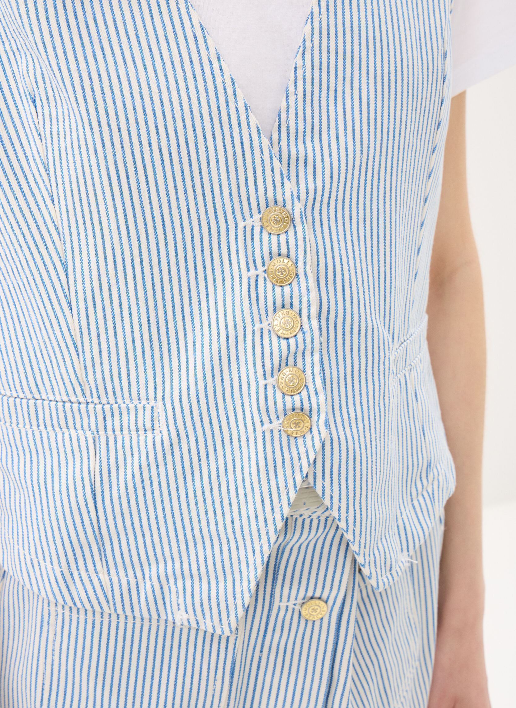 Westen Ladies Woven Sleeveless Jacket EF1643EP damen blau Molly Bracken Westen Ladies Woven Sleeveless Jacket EF1643EP damen blau LIGHT BLUE