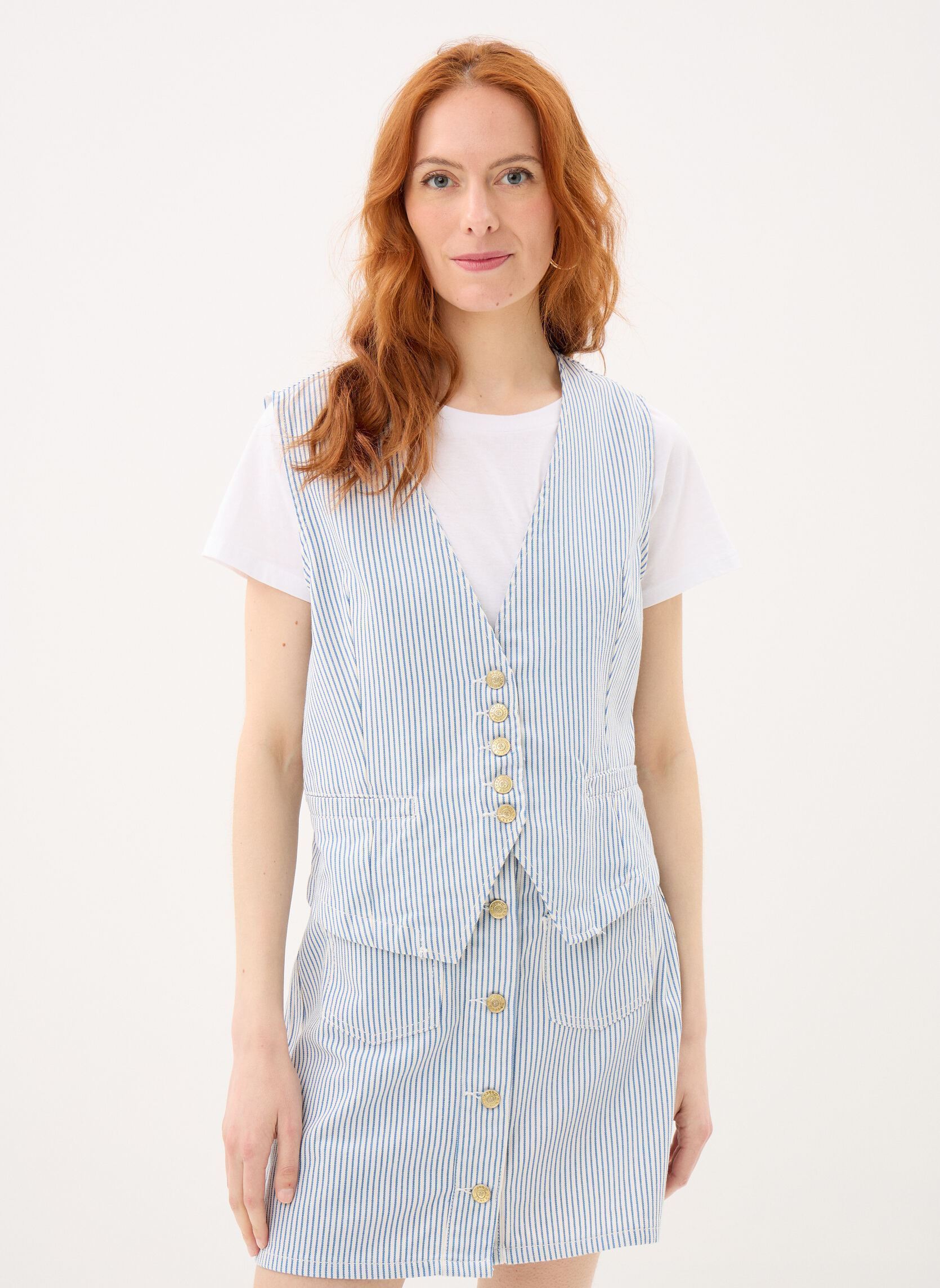 Westen Ladies Woven Sleeveless Jacket EF1643EP damen blau Molly Bracken Westen Ladies Woven Sleeveless Jacket EF1643EP damen blau LIGHT BLUE
