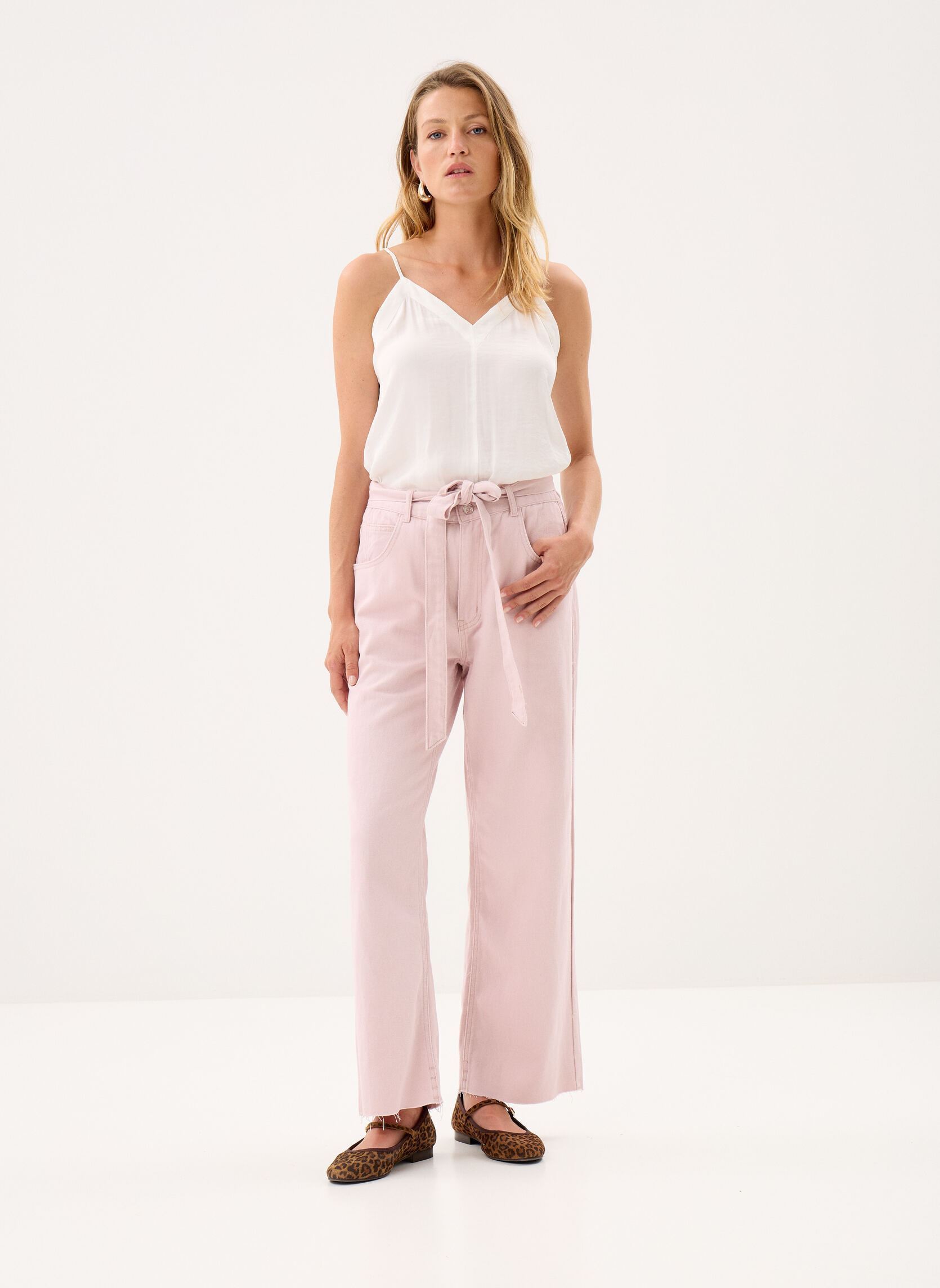 Pantalons droit Ladies Woven Pants ER169BEP femme rose Molly Bracken Pantalons droit Ladies Woven Pants ER169BEP femme rose PINK