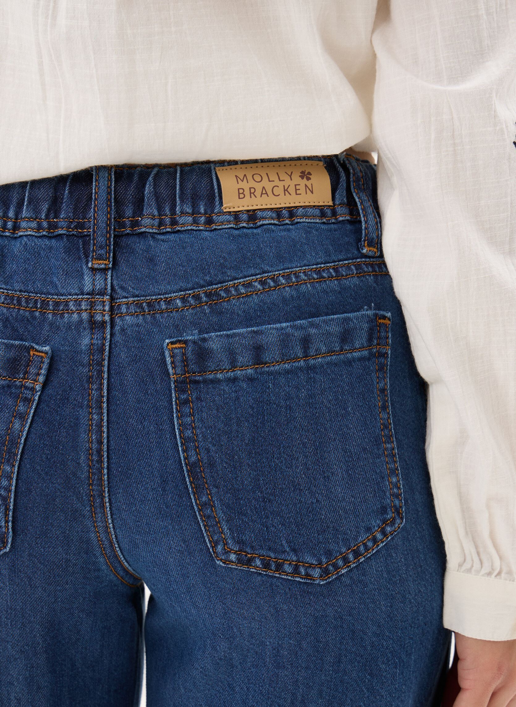 Flared jeans Ladies Woven Pants ES192EP dames blauw Molly Bracken Flared jeans Ladies Woven Pants ES192EP dames blauw DENIM BLUE