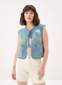 Vestes sans manches Ladies Woven Sleeveless Jacket ES195AEE femme bleu Molly Bracken Vestes sans manches Ladies Woven Sleeveless Jacket ES195AEE femme bleu LIGHT DENIM