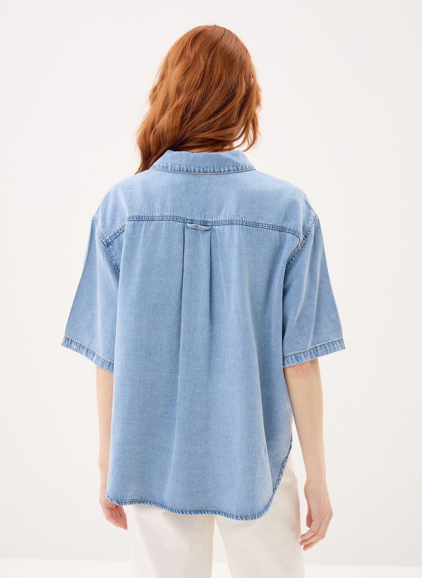 Chemises Ladies Woven Shirt ES196EE femme bleu Molly Bracken Chemises Ladies Woven Shirt ES196EE femme bleu DENIM BLUE
