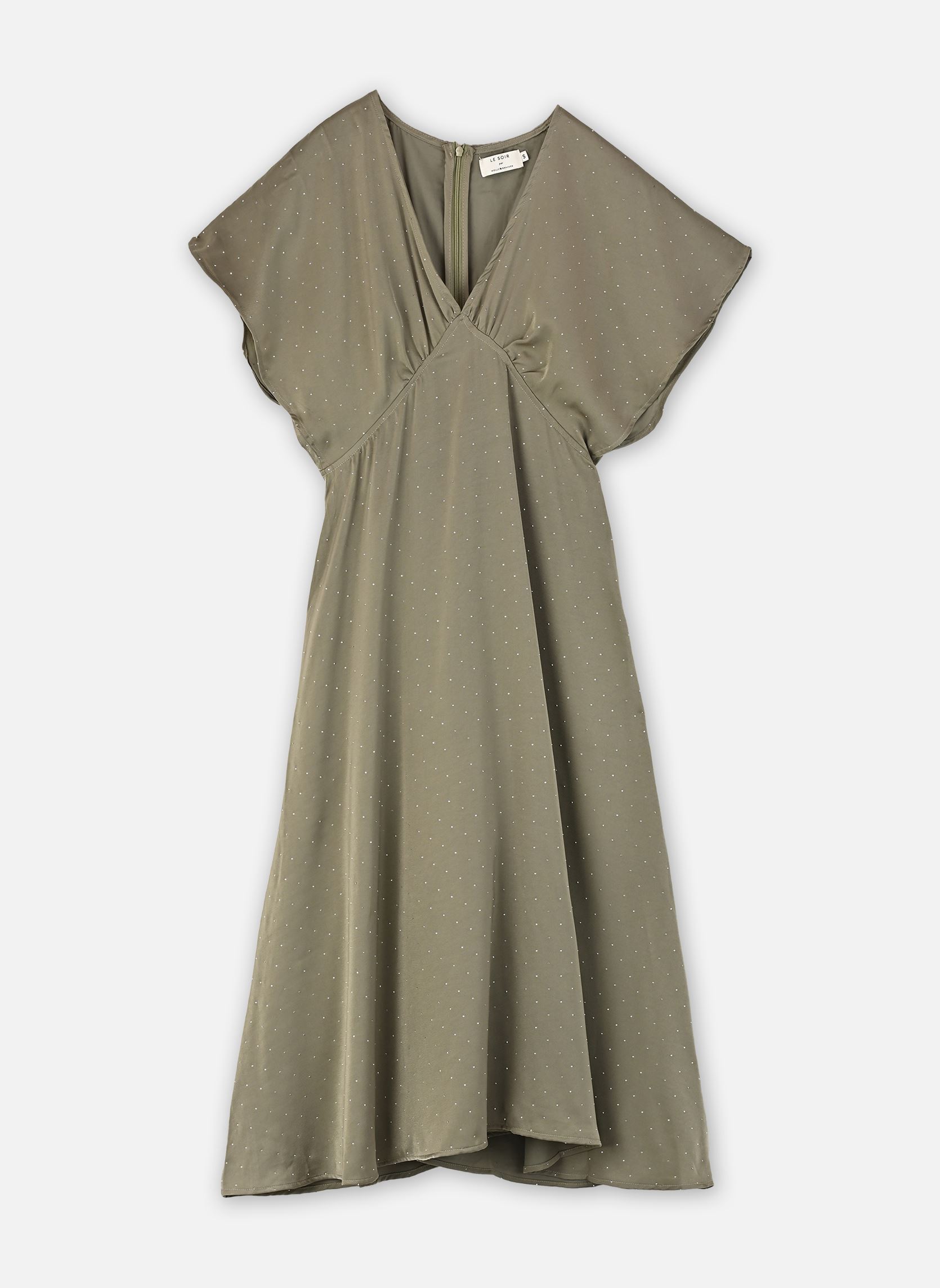 Lange jurken Ladies Woven Dress EW04EP dames groen Molly Bracken Lange jurken Ladies Woven Dress EW04EP dames groen KHAKI