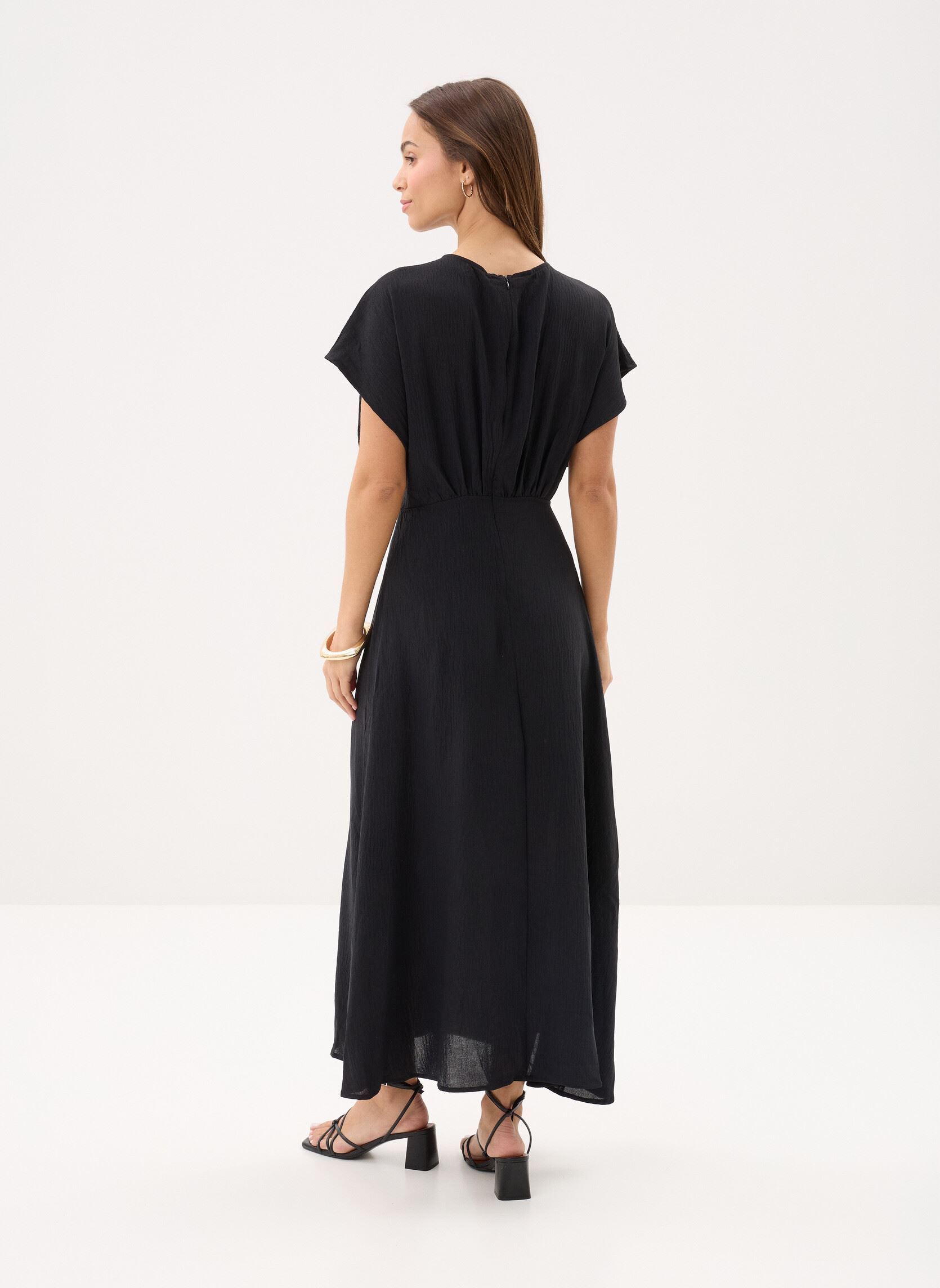 Lange jurken Ladies Woven Dress G867AEE dames zwart Molly Bracken Lange jurken Ladies Woven Dress G867AEE dames zwart BLACK
