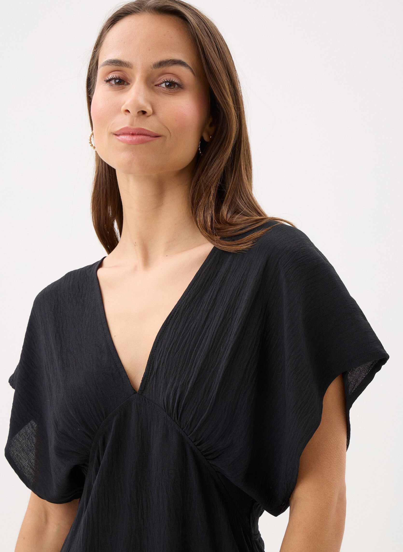 Lange jurken Ladies Woven Dress G867AEE dames zwart Molly Bracken Lange jurken Ladies Woven Dress G867AEE dames zwart BLACK