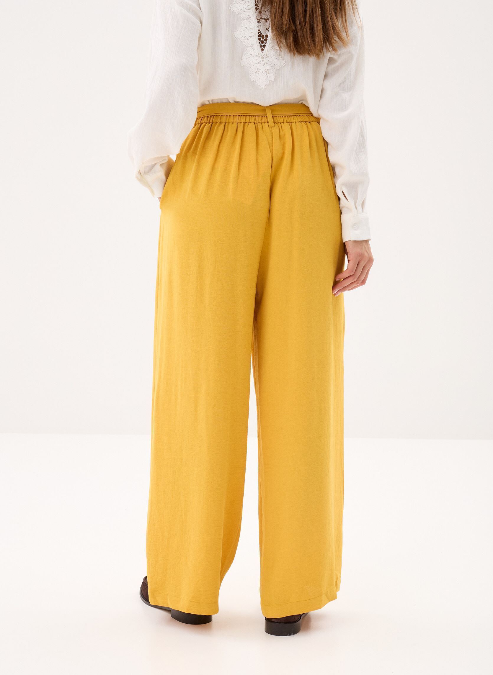 Weite Hosen Ladies Woven Pants G900EE damen gelb Molly Bracken Weite Hosen Ladies Woven Pants G900EE damen gelb MANGO YELLOW