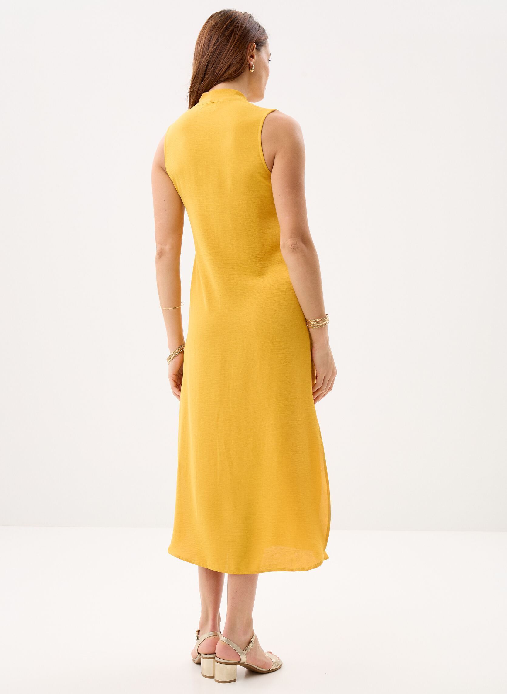 Lange Kleider Ladies Woven Dress G971EE damen gelb Molly Bracken Lange Kleider Ladies Woven Dress G971EE damen gelb MANGO YELLOW