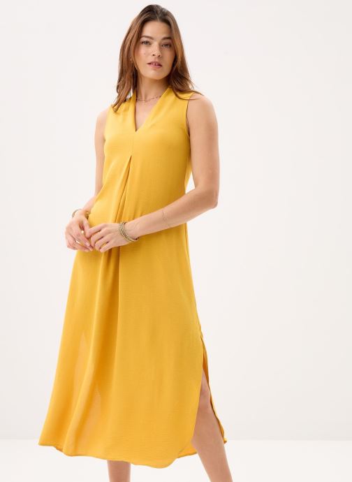 Molly Bracken Lange jurken Ladies Woven Dress G971EE dames geel