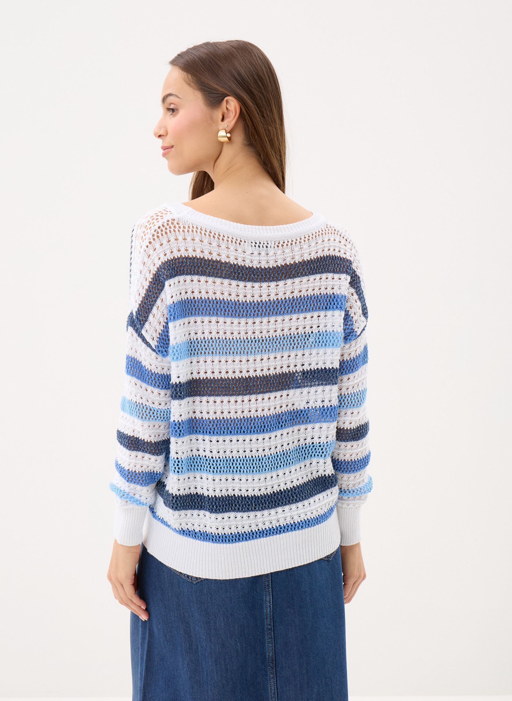Truien Ladies Knitted Sweater LA1271EP dames blauw Molly Bracken Truien Ladies Knitted Sweater LA1271EP dames blauw BLUE
