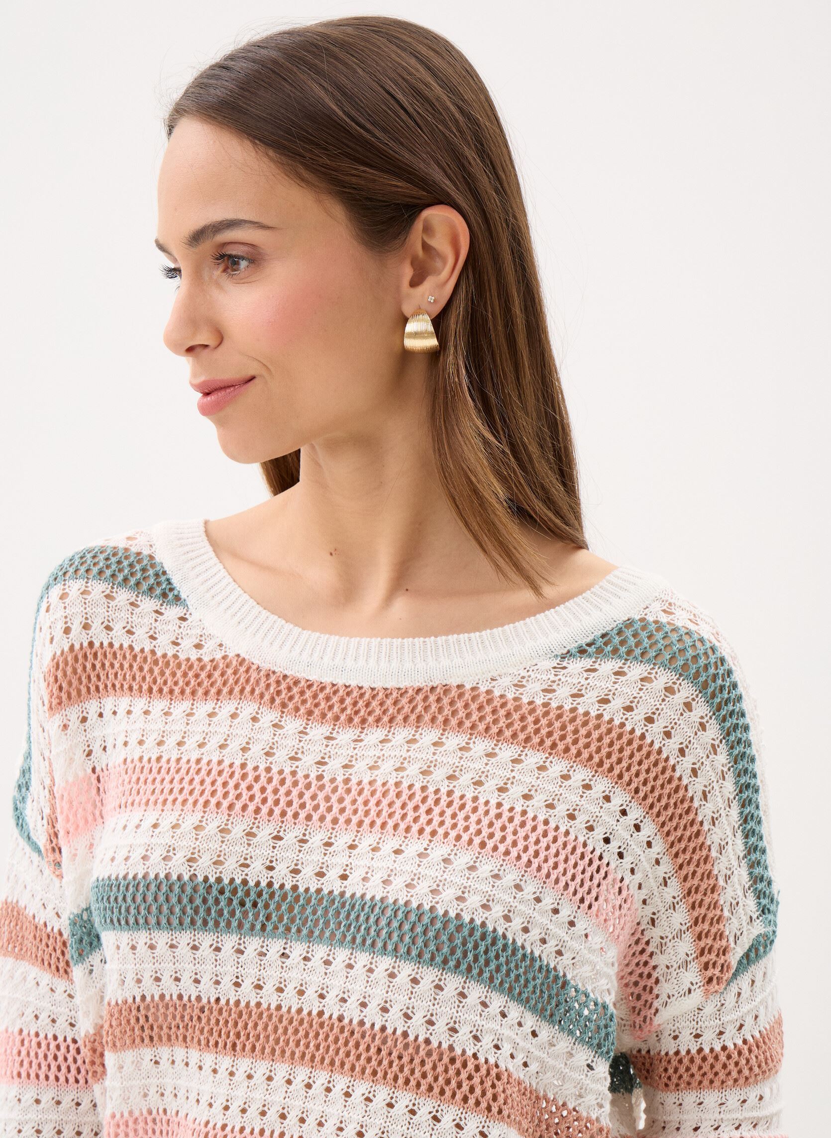 Truien Ladies Knitted Sweater LA1271EP dames groen Molly Bracken Truien Ladies Knitted Sweater LA1271EP dames groen SAGE GREEN