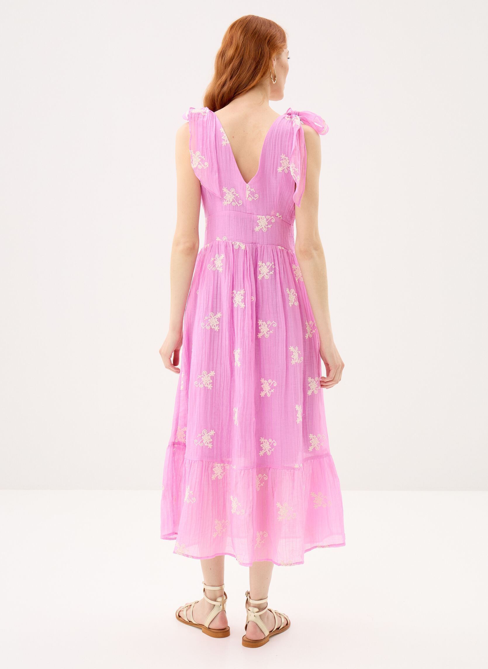 Lange Kleider Ladies Woven Dress LA1463EE damen rosa Molly Bracken Lange Kleider Ladies Woven Dress LA1463EE damen rosa PINK
