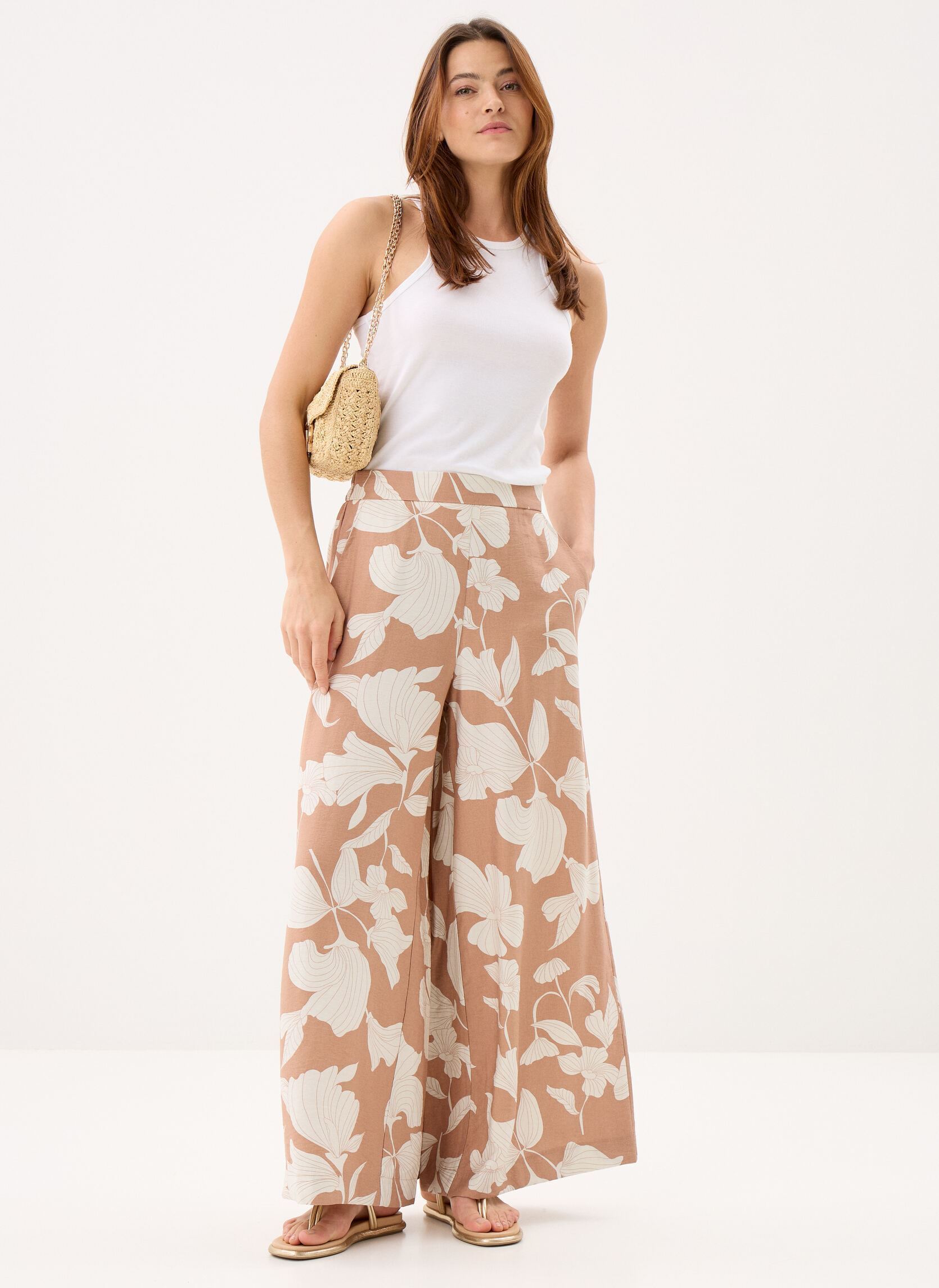 Weite Hosen Ladies Woven Pants LA1864EE damen beige Molly Bracken Weite Hosen Ladies Woven Pants LA1864EE damen beige BEIGE CHLOE