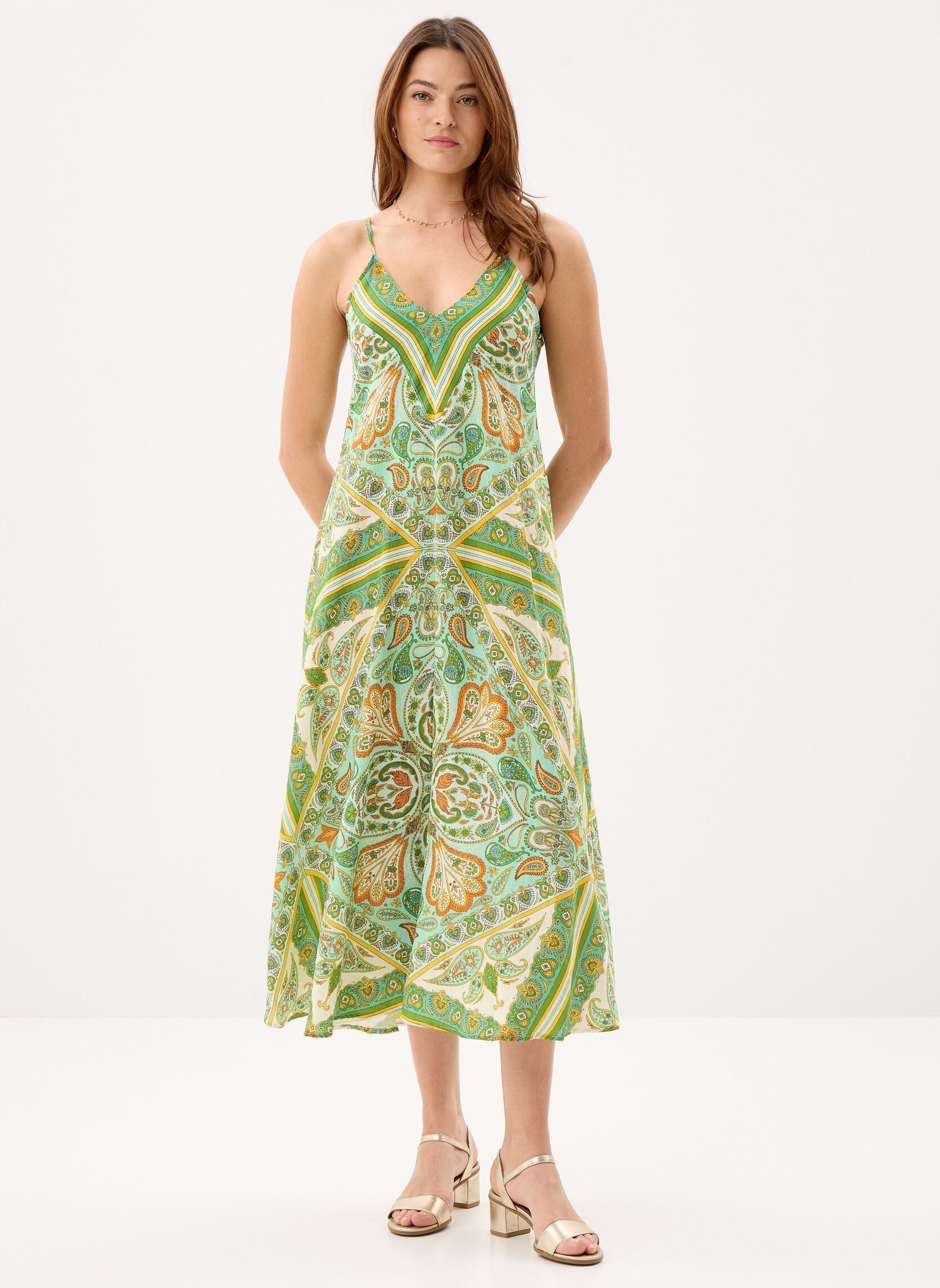 Lange Kleider Ladies Woven Dress LA1873EE damen grün Molly Bracken Lange Kleider Ladies Woven Dress LA1873EE damen grün GREEN INES