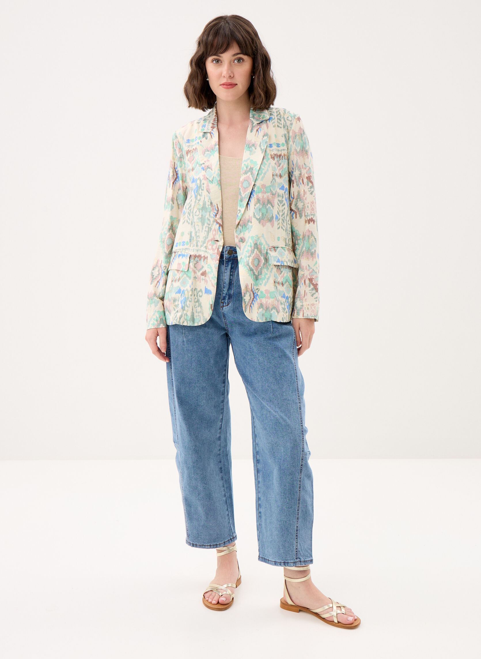 Vestes de costume Ladies Woven Blazer LA1879EP femme blanc Molly Bracken Vestes de costume Ladies Woven Blazer LA1879EP femme blanc OFFWHITE VALENTINE
