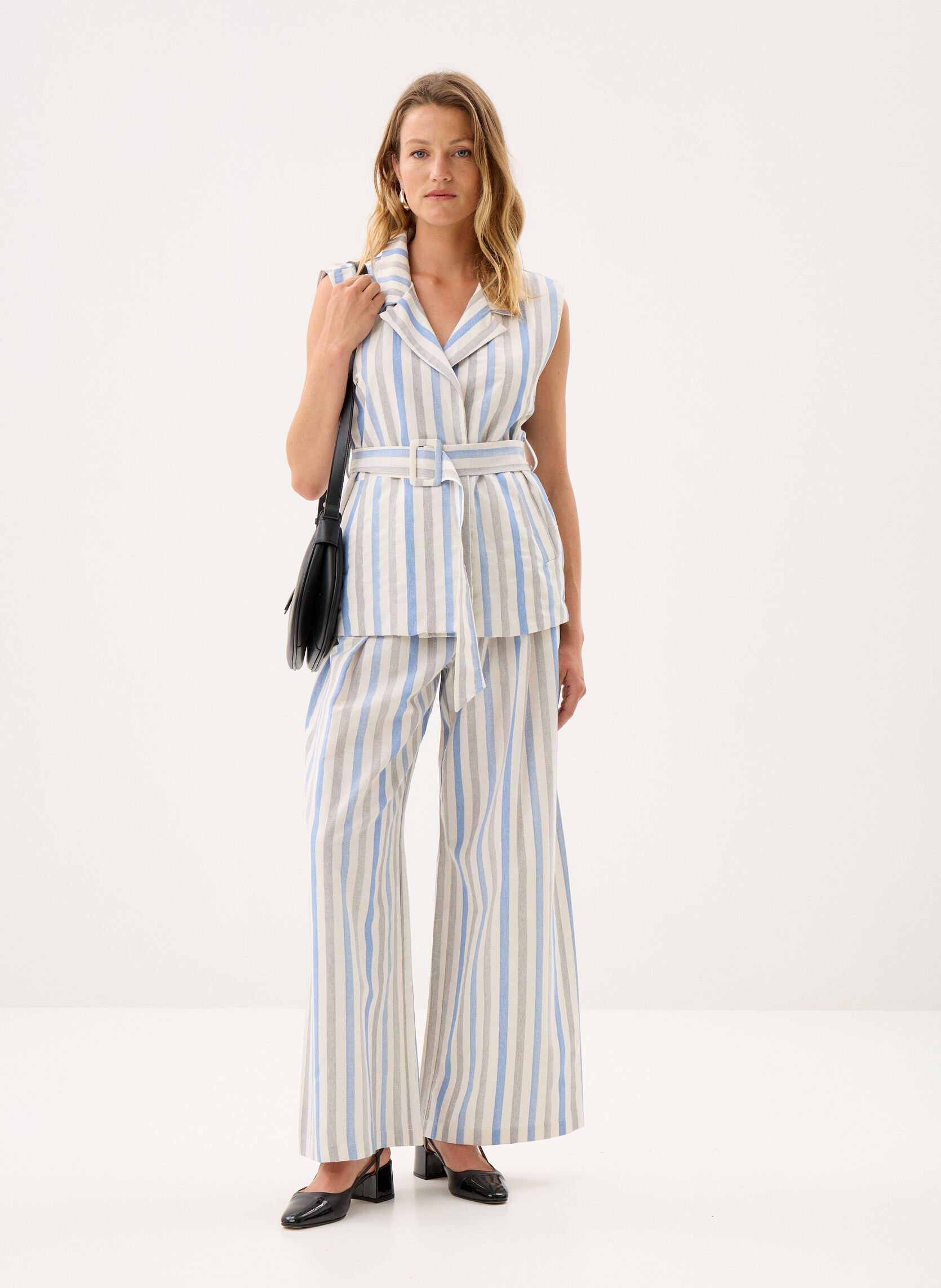 Weite Hosen Ladies Woven Pants LA1887EP damen blau Molly Bracken Weite Hosen Ladies Woven Pants LA1887EP damen blau BLUE