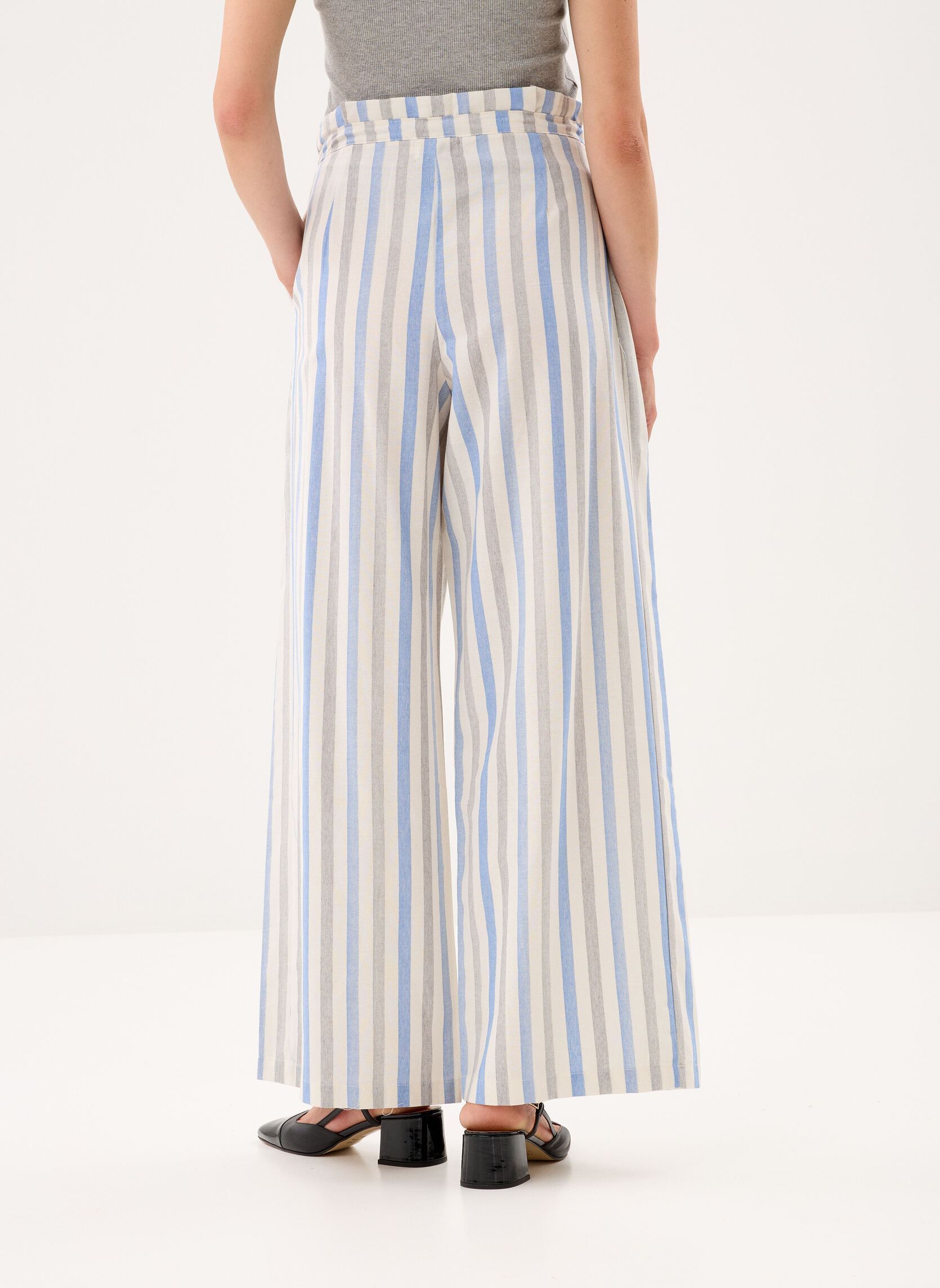 Weite Hosen Ladies Woven Pants LA1887EP damen blau Molly Bracken Weite Hosen Ladies Woven Pants LA1887EP damen blau BLUE