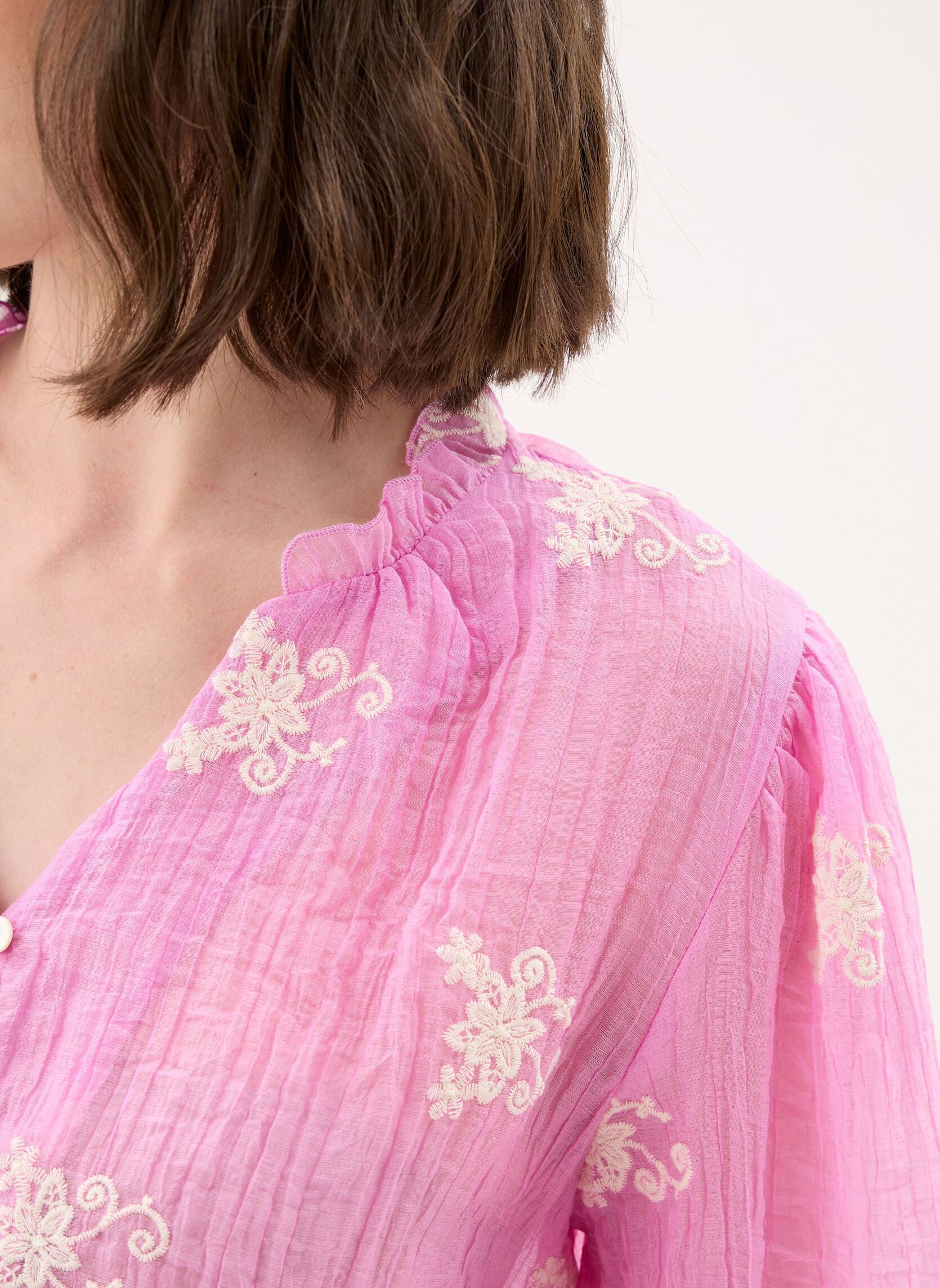 Chemises Ladies Woven Shirt LA1901EE femme rose Molly Bracken Chemises Ladies Woven Shirt LA1901EE femme rose PINK