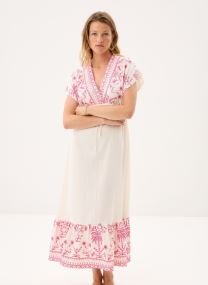 Robes longues Ladies Woven Dress LA1905EE femme blanc Molly Bracken Robes longues Ladies Woven Dress LA1905EE femme blanc OFFWHITE/PINK
