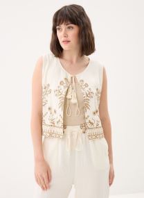 Westen Ladies Woven Sleeveless Jacket LA1907EE damen weiß