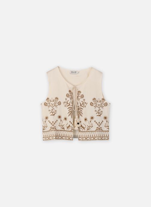 Molly Bracken Westen Ladies Woven Sleeveless Jacket LA1907EE damen weiß