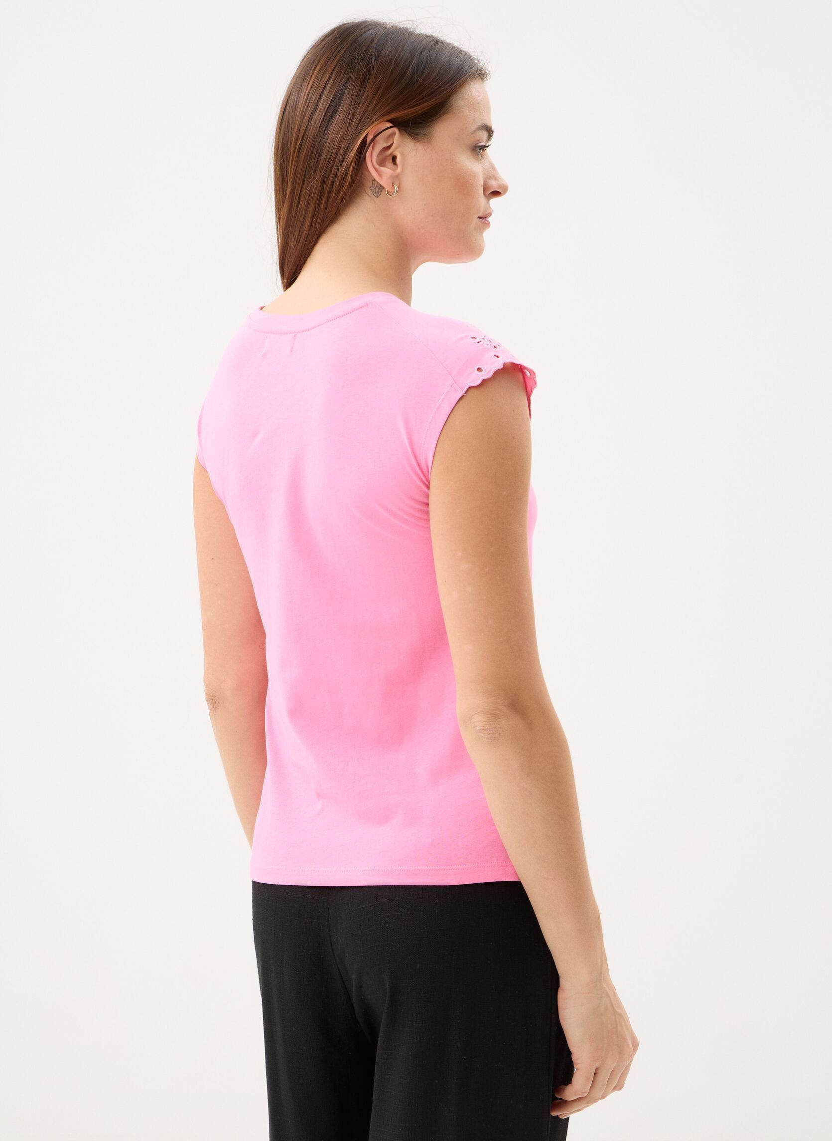 Tee-shirts manches courtes Ladies Knitted Tee LA1929EE femme rose Molly Bracken Tee-shirts manches courtes Ladies Knitted Tee LA1929EE femme rose PINK