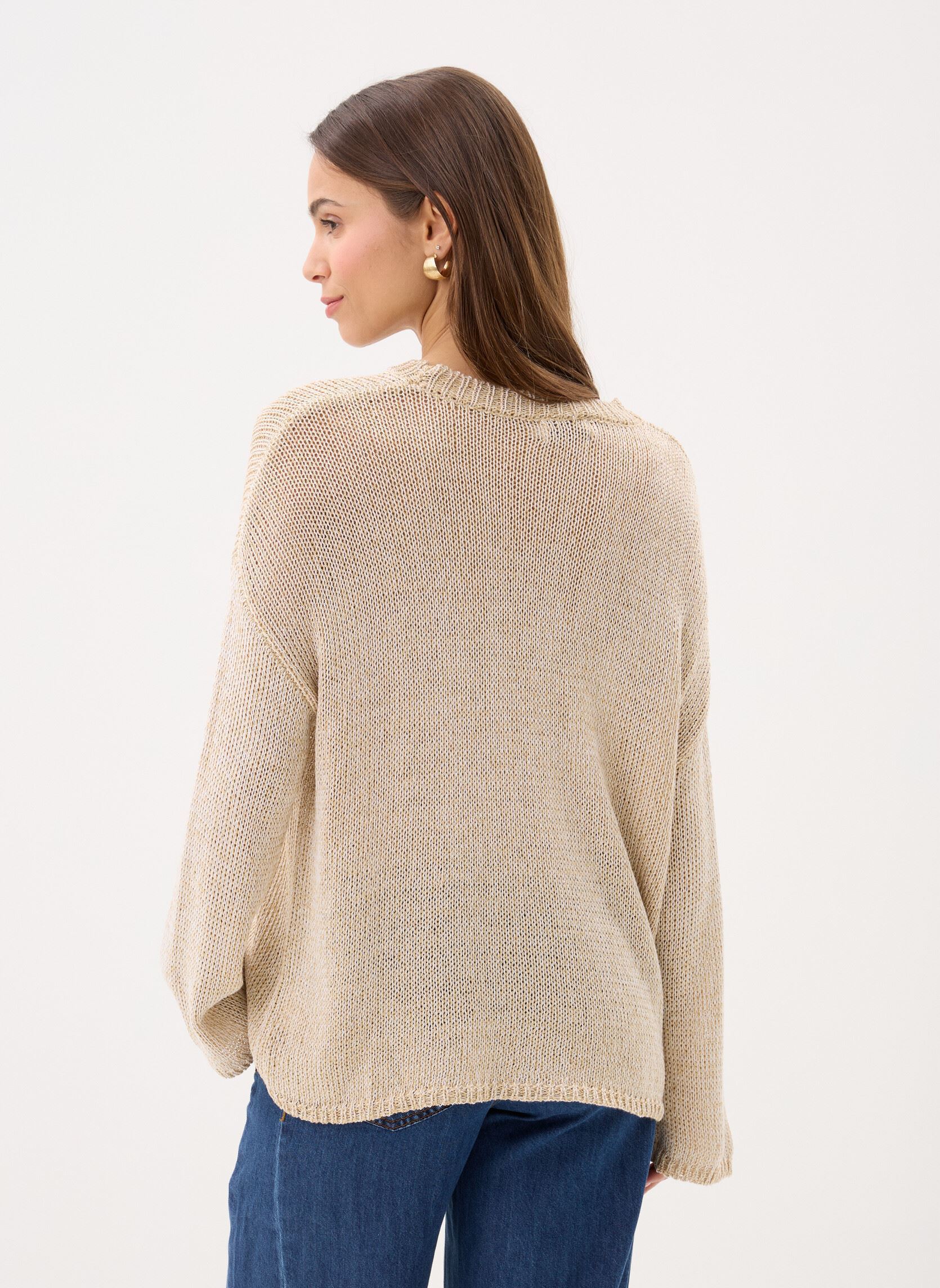 Pullover Ladies Knitted Sweater LA1950EP damen gold und bronze Molly Bracken Pullover Ladies Knitted Sweater LA1950EP damen gold und bronze GOLD