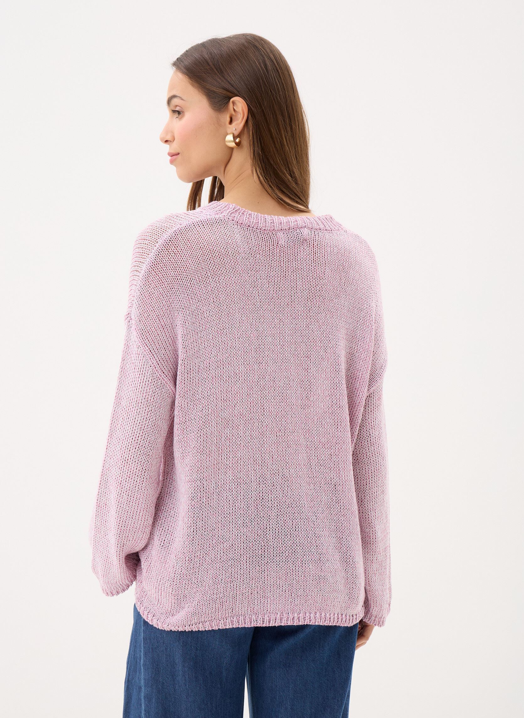 Truien Ladies Knitted Sweater LA1950EP dames roze Molly Bracken Truien Ladies Knitted Sweater LA1950EP dames roze PINK