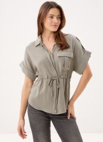 Kurzarm-Hemden Ladies Woven Shirt LA1957EP damen grün Molly Bracken Kurzarm-Hemden Ladies Woven Shirt LA1957EP damen grün LIGHT KHAKI