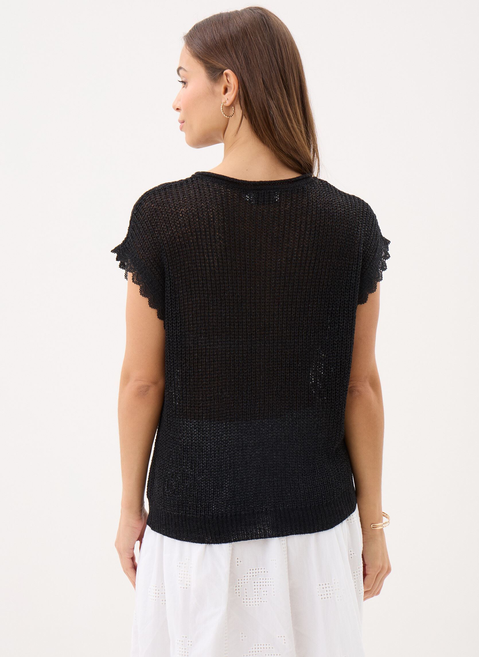 Pullover Ladies Knitted Sweater LA1961EP damen schwarz Molly Bracken Pullover Ladies Knitted Sweater LA1961EP damen schwarz BLACK