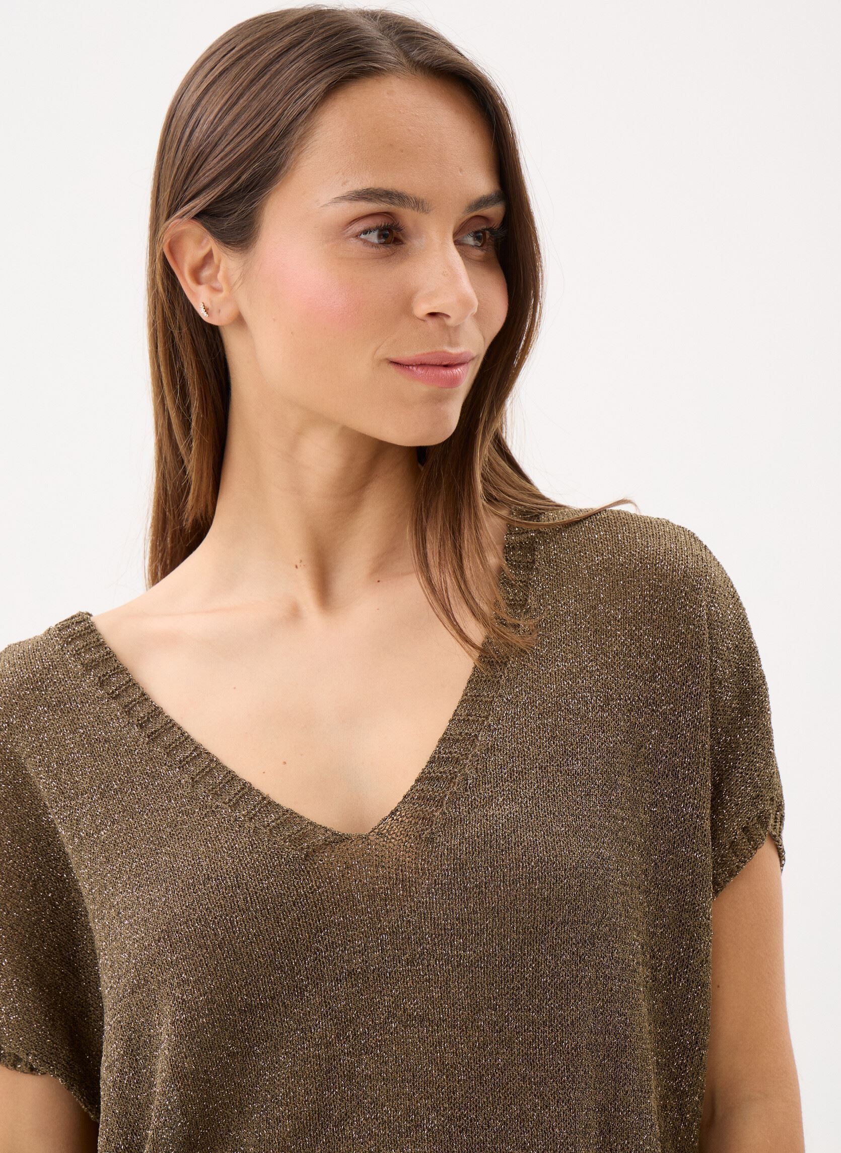 Truien Ladies Knitted Sweater LA1978EP dames groen Molly Bracken Truien Ladies Knitted Sweater LA1978EP dames groen KHAKI