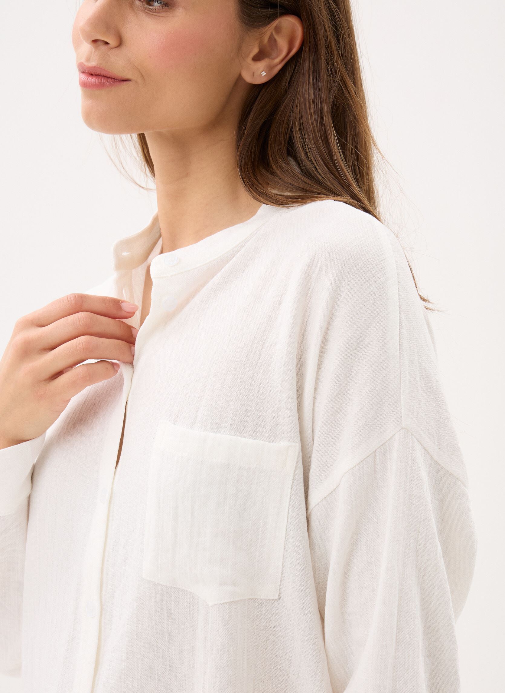 Lange mouw overhemden Ladies Woven Shirt LAF131EP dames wit Molly Bracken Lange mouw overhemden Ladies Woven Shirt LAF131EP dames wit WHITE