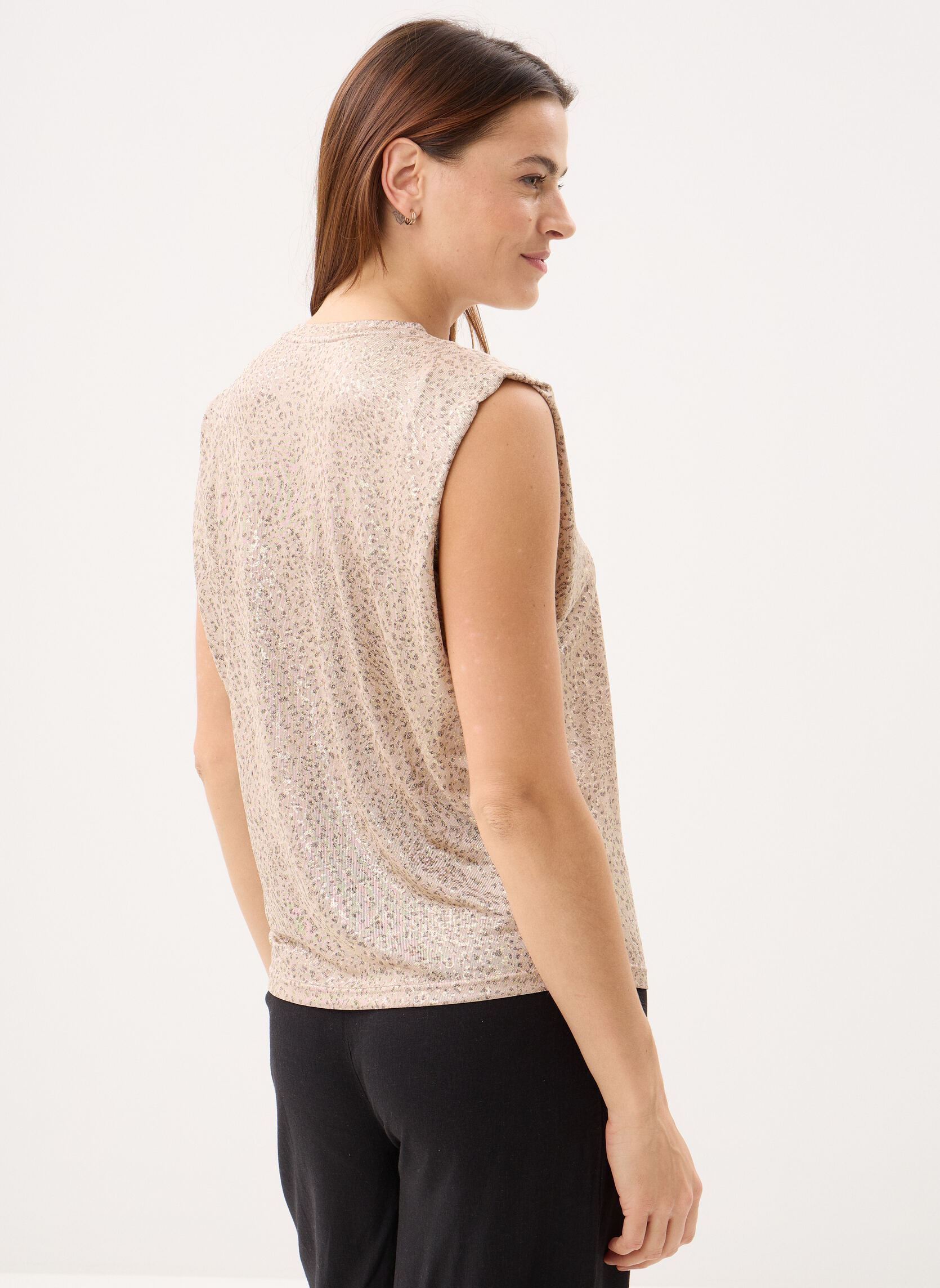Tops Ladies Knitted Tank Top LAS140EP femme beige Molly Bracken Tops Ladies Knitted Tank Top LAS140EP femme beige BEIGE