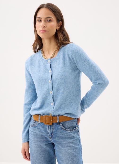 Molly Bracken Strickjacken und Westen Ladies Knitted Cardigan LAS142EP damen blau