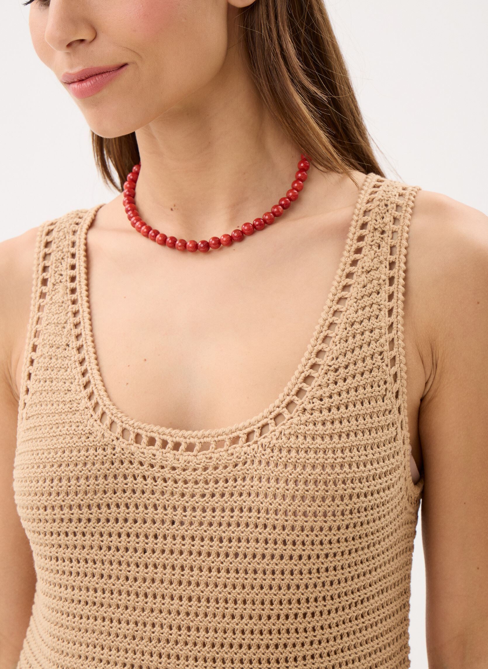 Tanktops Ladies Knitted Tank Top N200EE damen beige Molly Bracken Tanktops Ladies Knitted Tank Top N200EE damen beige BEIGE