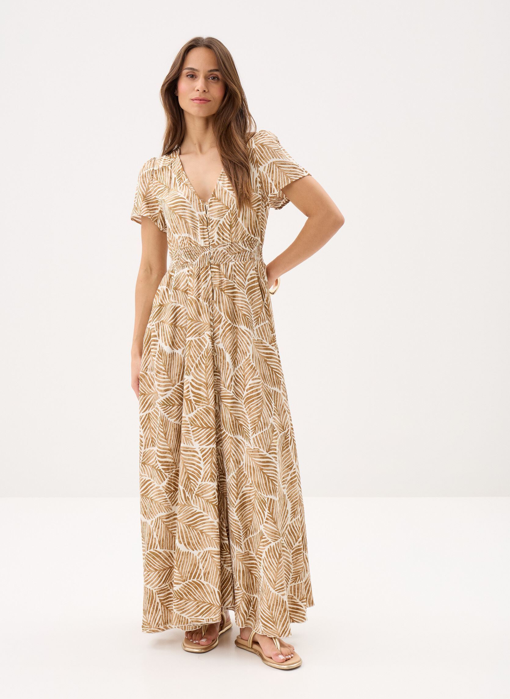 Robes longues Ladies Woven Dress N297EE femme marron Molly Bracken Robes longues Ladies Woven Dress N297EE femme marron CAMEL MATHILDE