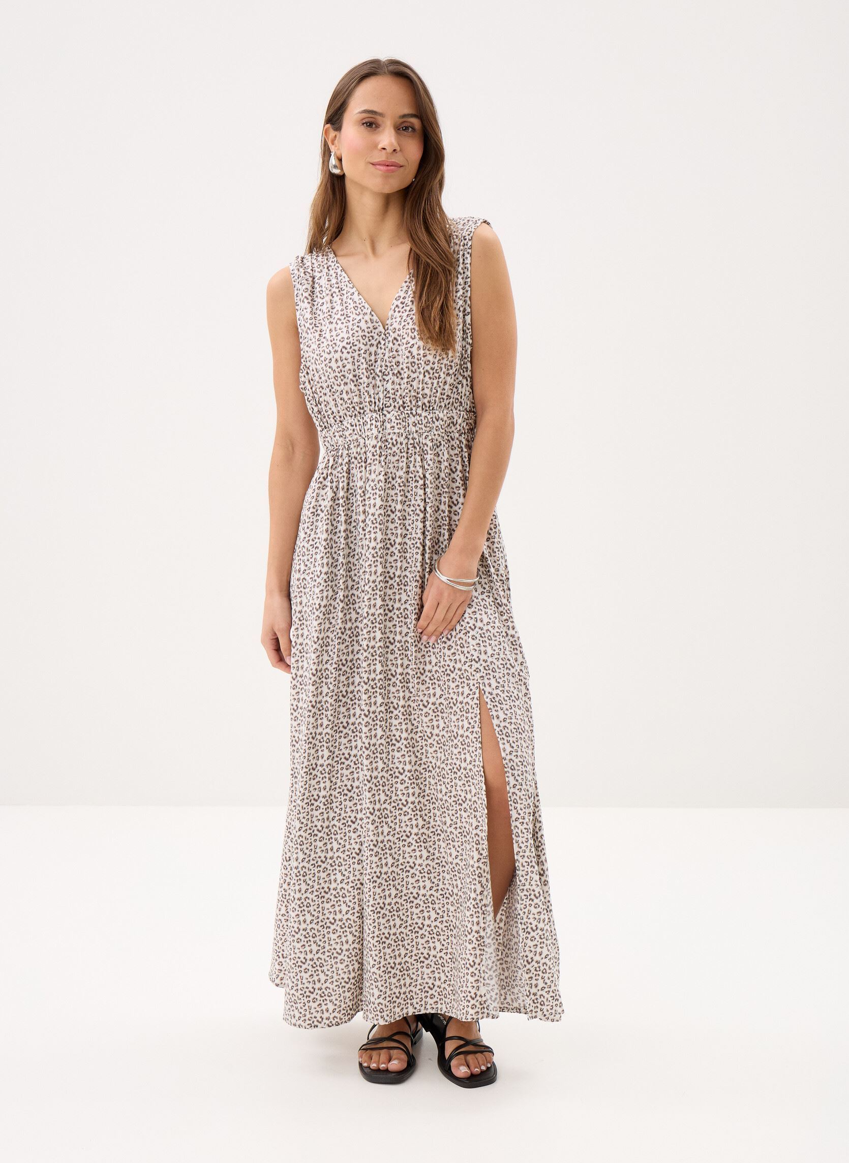 Lange Kleider Ladies Woven Dress N301EE damen weiß Molly Bracken Lange Kleider Ladies Woven Dress N301EE damen weiß OFFWHITE MAUDE