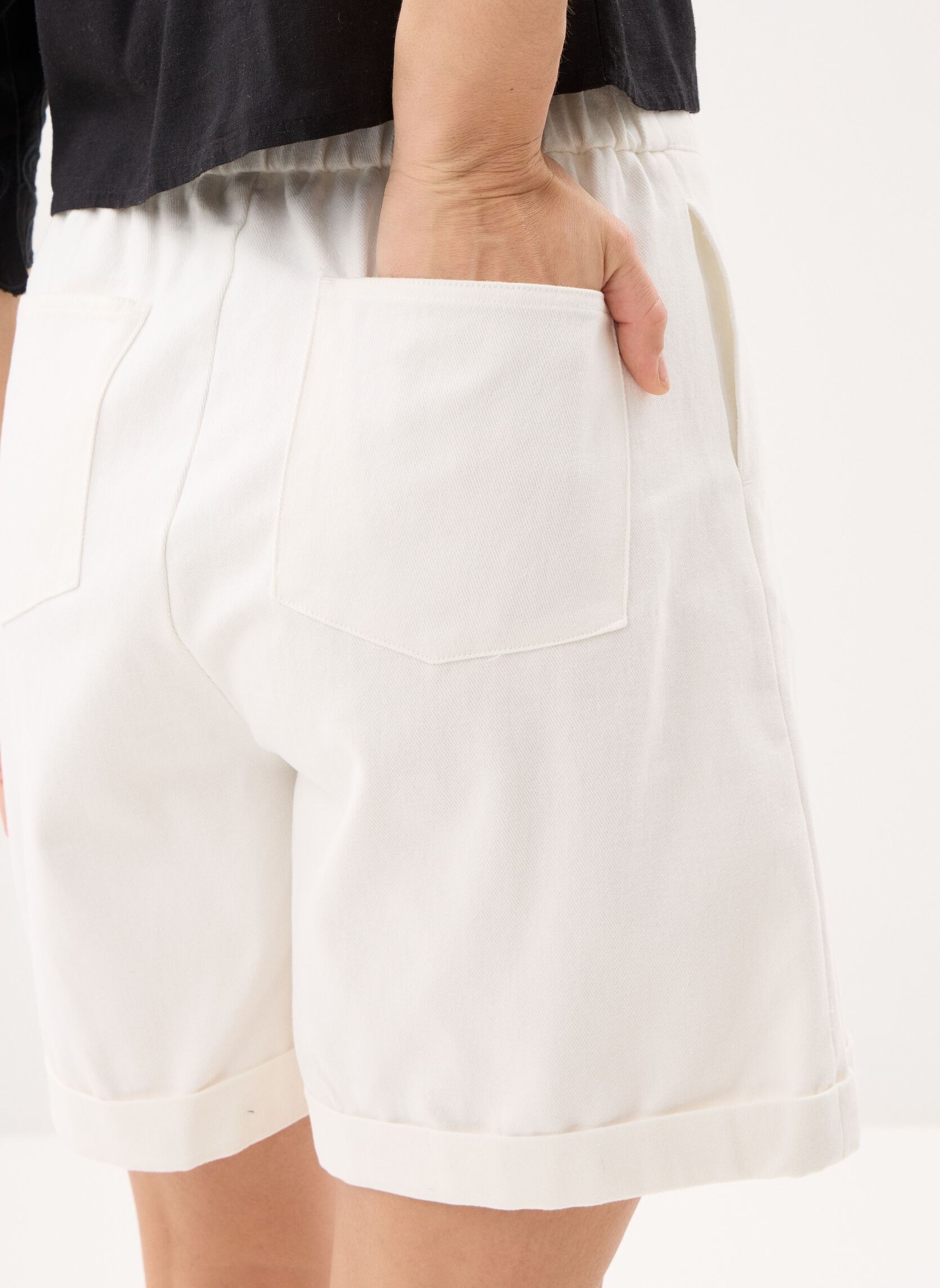 Shorts Ladies Woven Shorts R1735EP femme blanc Molly Bracken Shorts Ladies Woven Shorts R1735EP femme blanc OFFWHITE