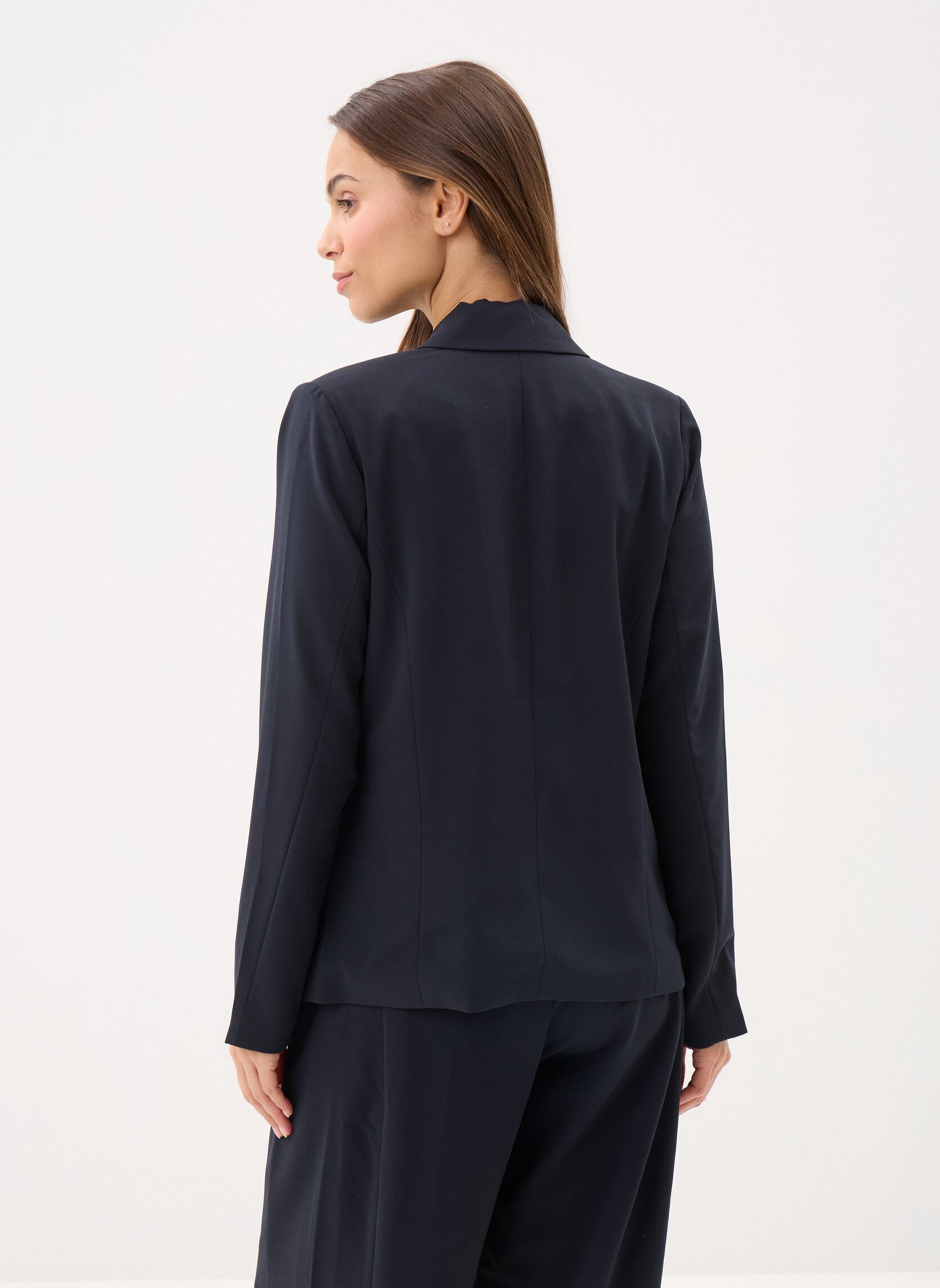 Blazer Ladies Woven Blazer T1002EP dames blauw Molly Bracken Blazer Ladies Woven Blazer T1002EP dames blauw NAVY BLUE